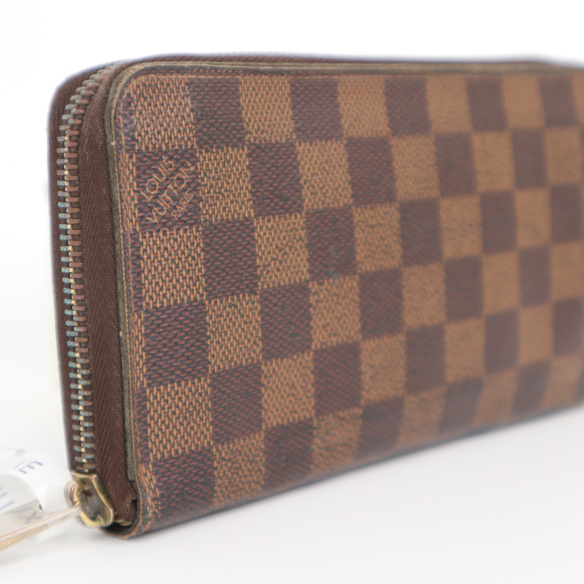 C2033 Louis Vuitton Zippy Damier Ebene Brown-Pre Owned
