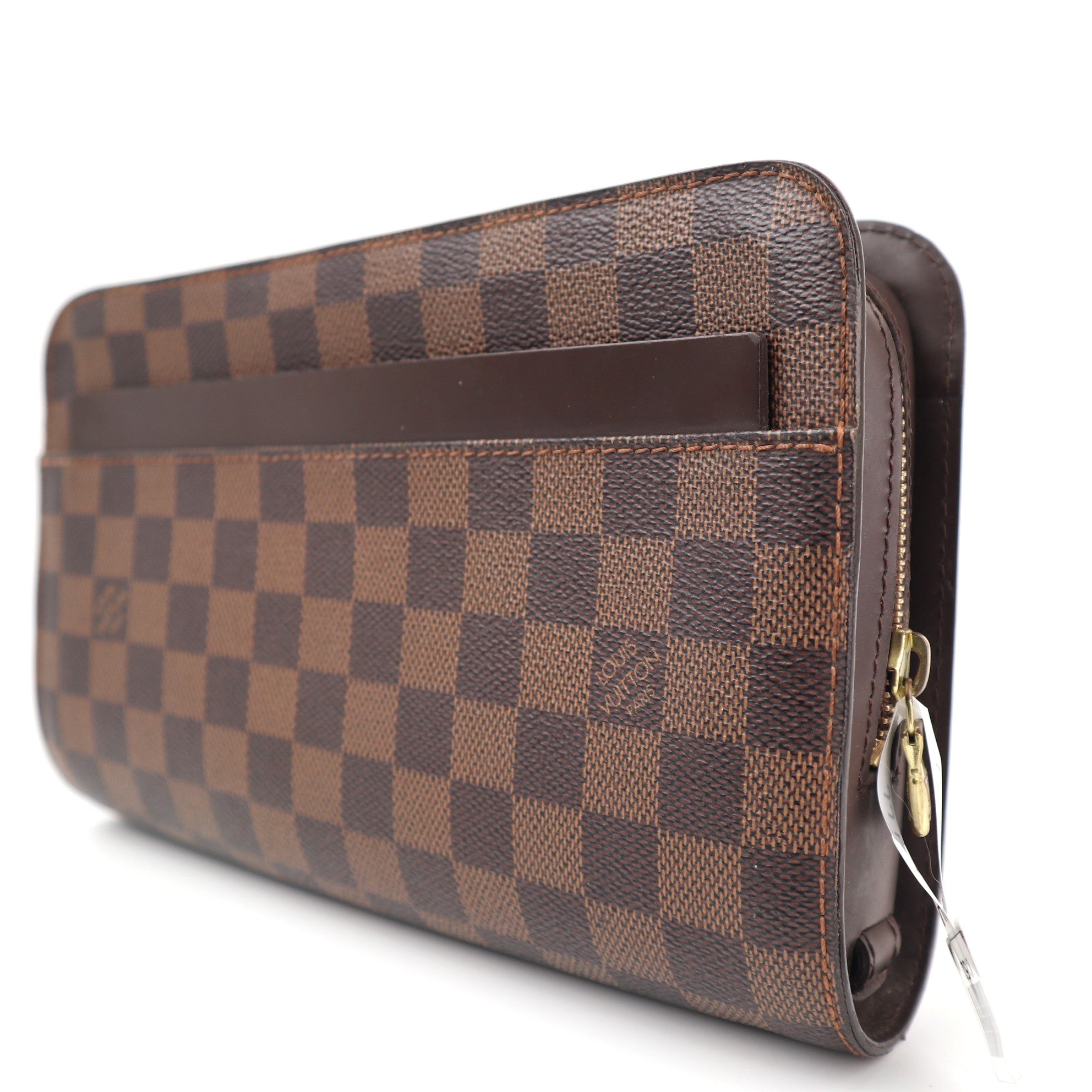 Louis Vuitton Saint Louis Clutch C1520 | Pre-Owned Excellent Brown Damier Ebene Canvas
