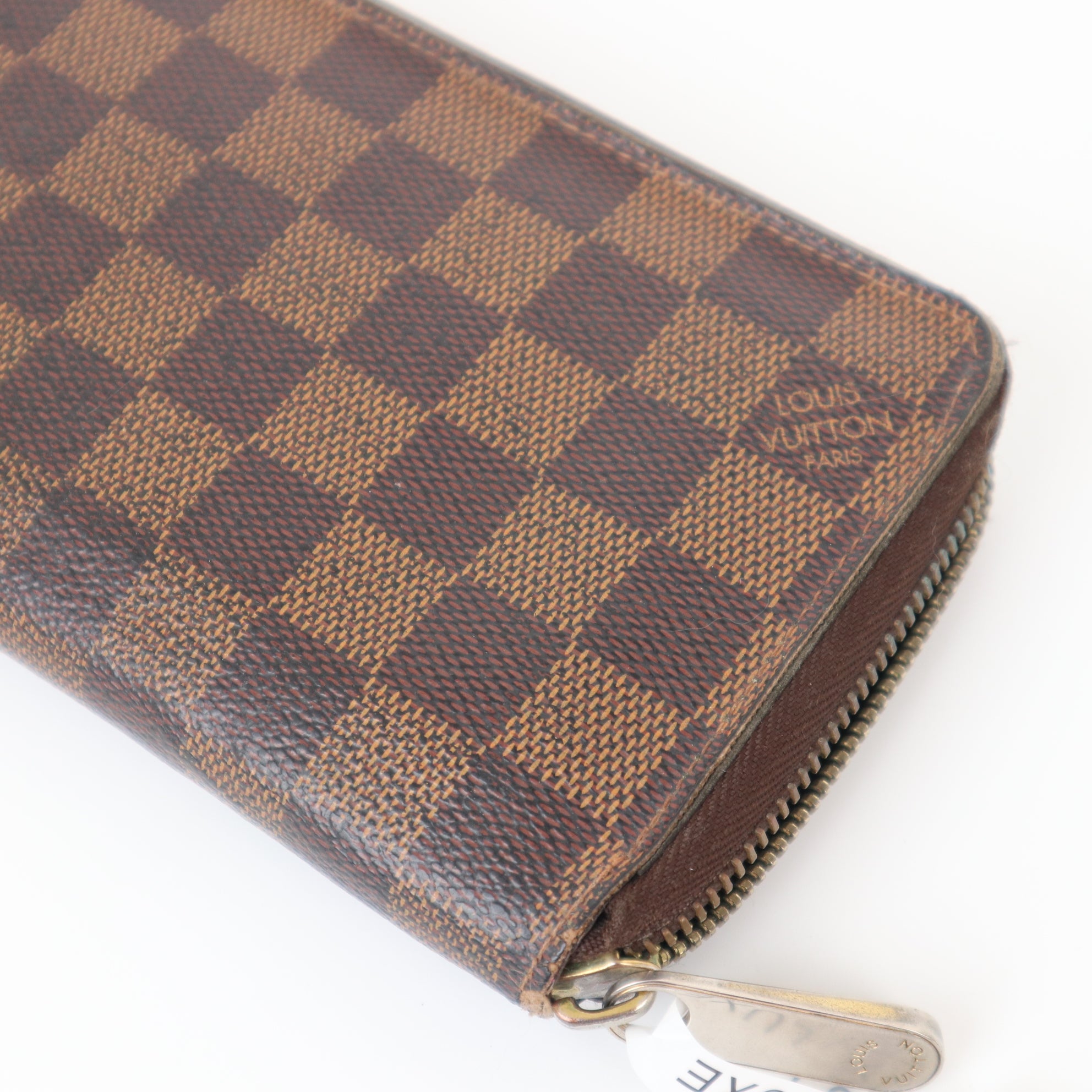 C2033 Louis Vuitton Zippy Damier Ebene Brown-Pre Owned