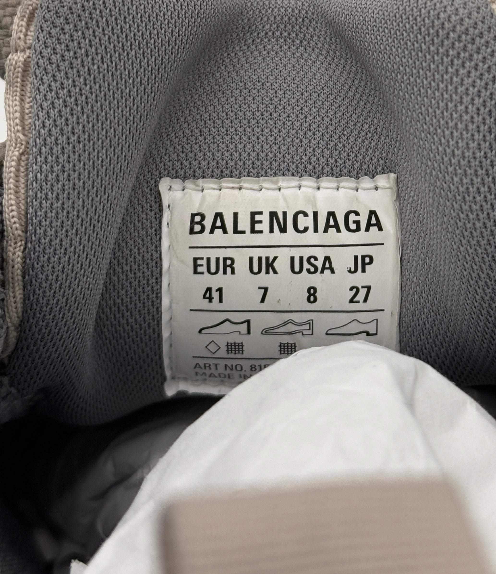 BALENCIAGA MEN'S 6XL TRAINERS IN TAUPE/GREY/BLACK- 100% new