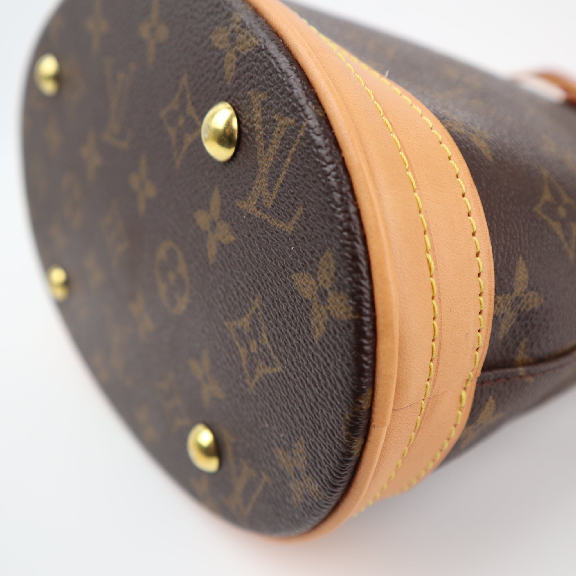 Louis Vuitton Petit Bucket 23 Bucket Bag C1529R | Pre-Owned Excellent Brown Monogram Canvas