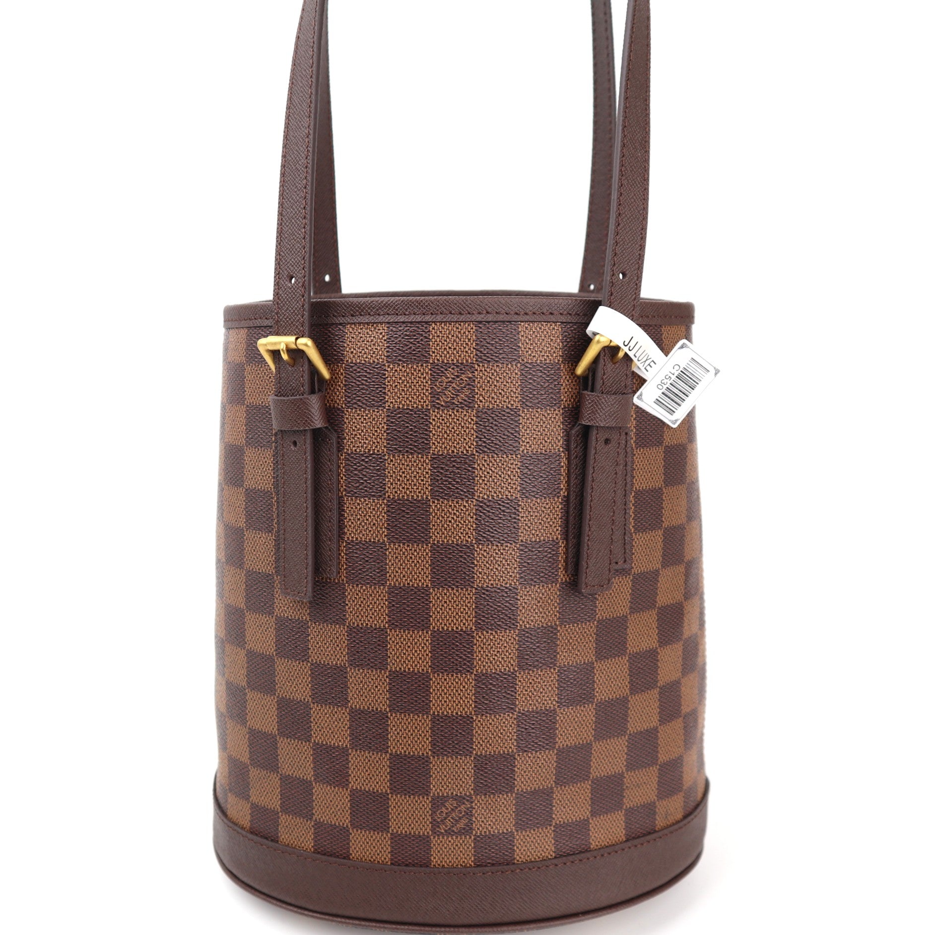 Louis Vuitton Marais Bucket 23 Bucket Bag C1530R | Pre-Owned Excellent Brown Damier Ebene Canvas