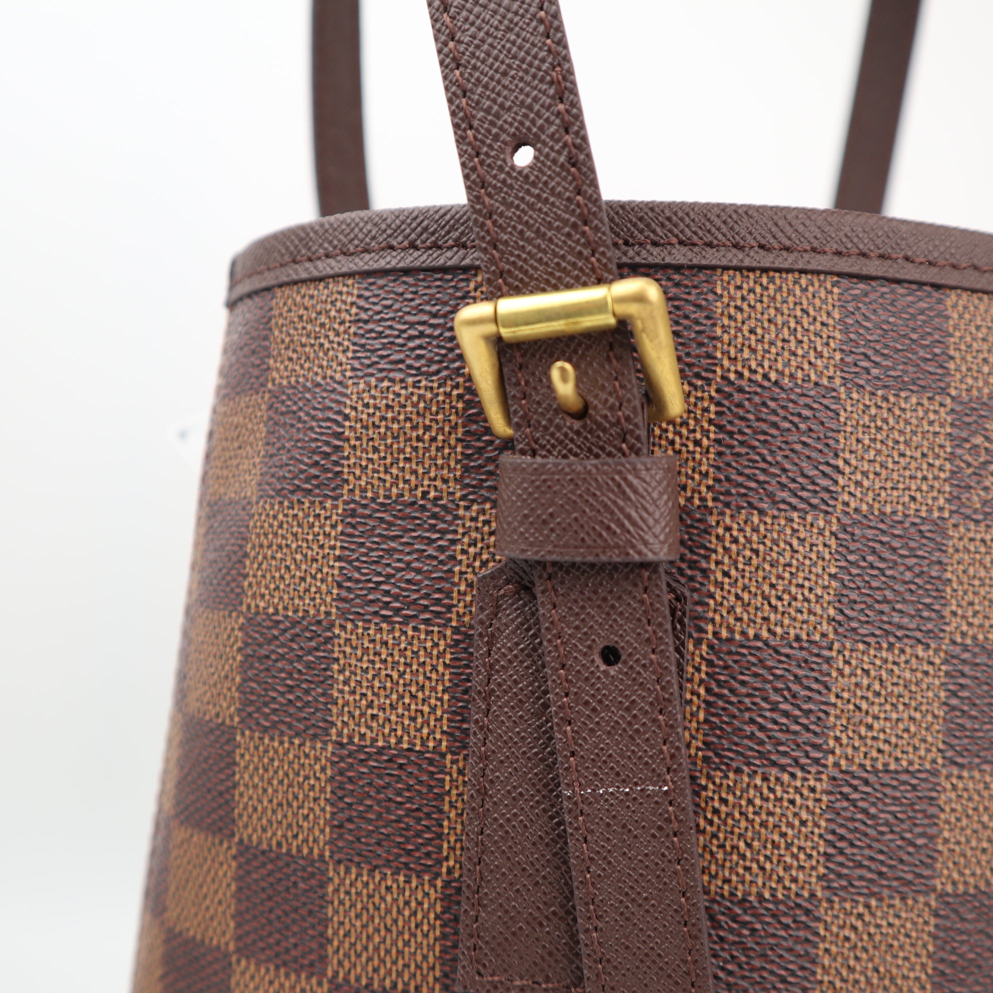 Louis Vuitton Marais Bucket 23 Bucket Bag C1530R | Pre-Owned Excellent Brown Damier Ebene Canvas