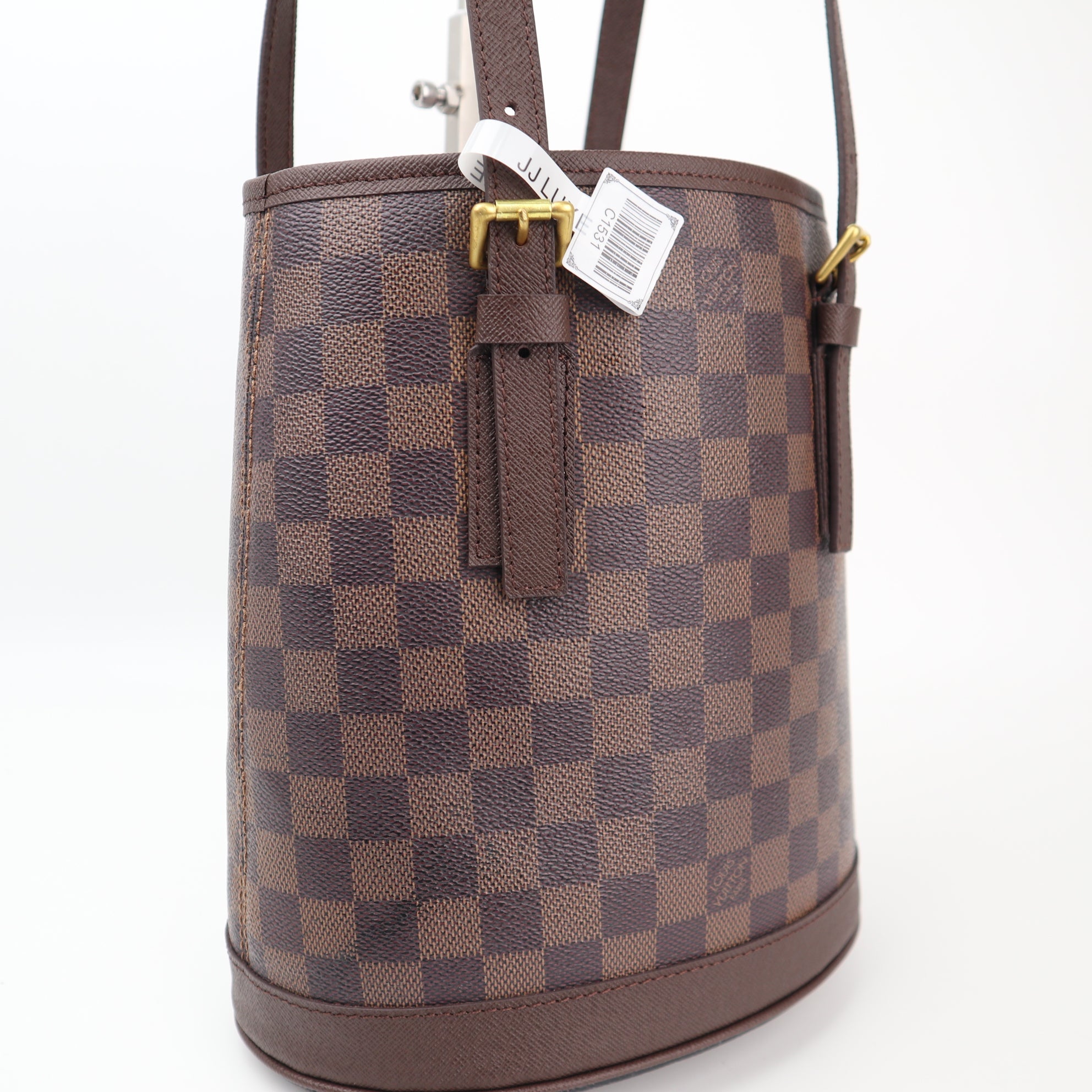 Louis Vuitton Marais Bucket 23 Bucket Bag C1531R | Pre-Owned Excellent Brown Damier Ebene Canvas