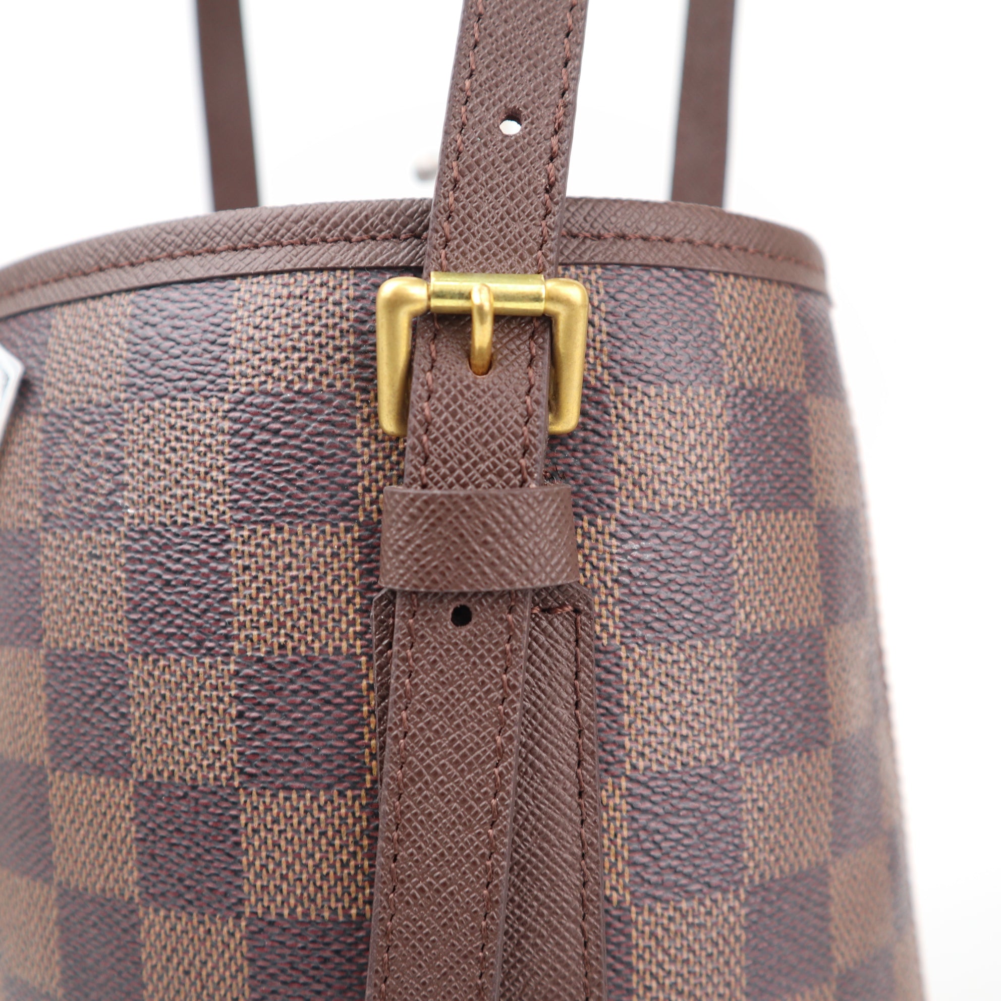 Louis Vuitton Marais Bucket 23 Bucket Bag C1531R | Pre-Owned Excellent Brown Damier Ebene Canvas