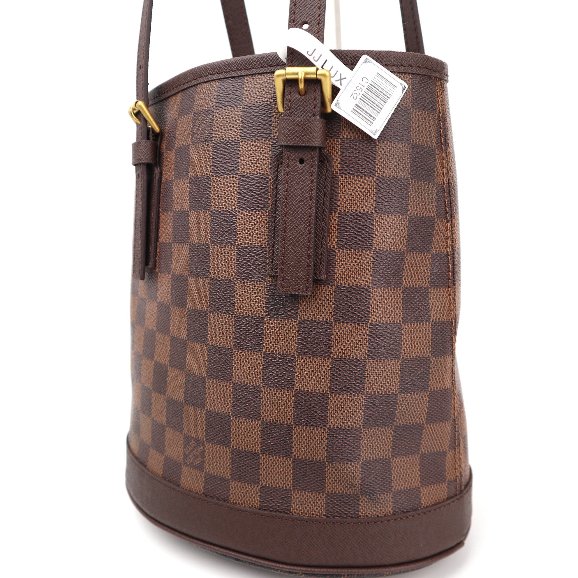 Louis Vuitton Marais Bucket 23 Bucket Bag C1532R | Pre-Owned Excellent Brown Damier Ebene Canvas