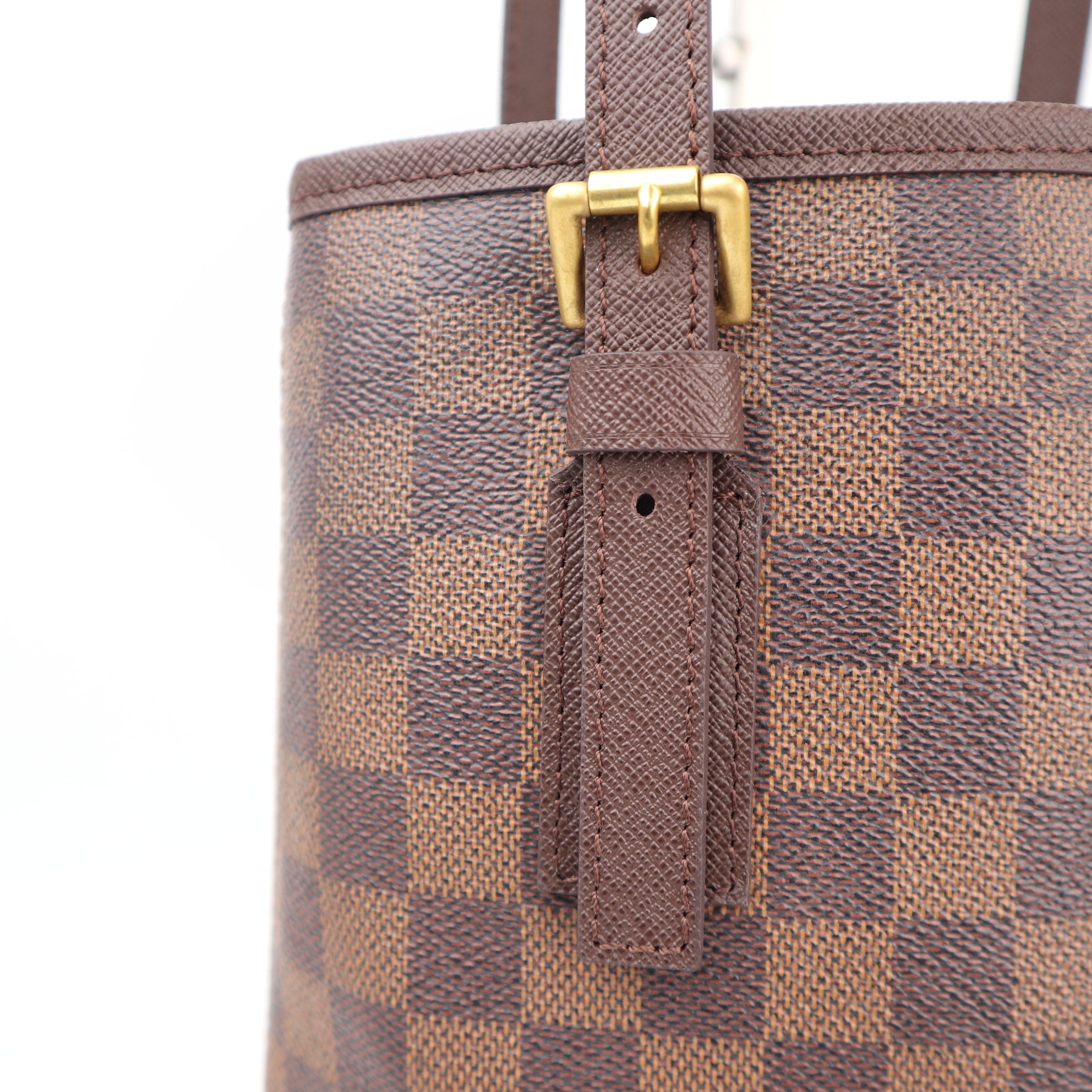 Louis Vuitton Marais Bucket 23 Bucket Bag C1532R | Pre-Owned Excellent Brown Damier Ebene Canvas