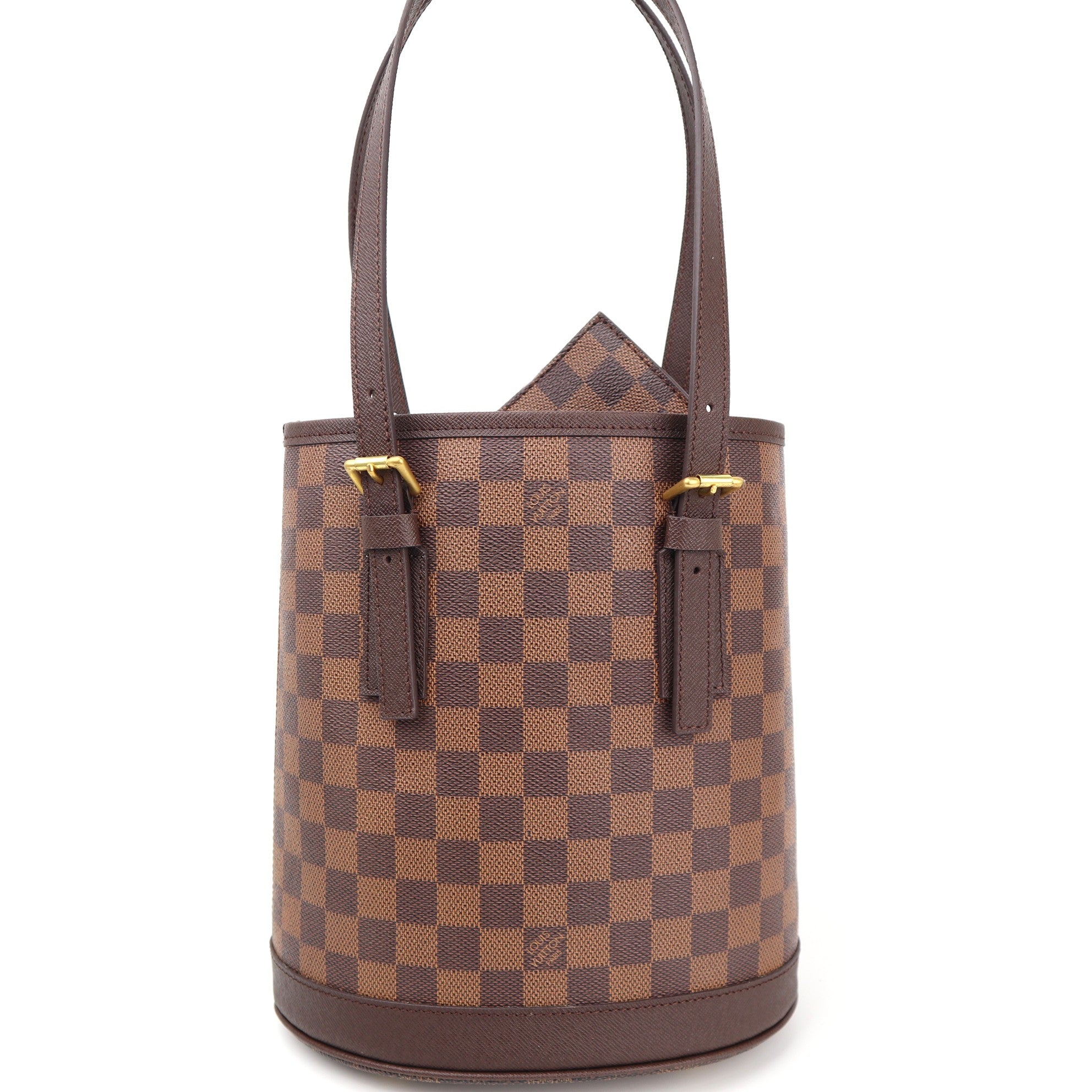 Louis Vuitton Marais Bucket 23 Bucket Bag C1533R | Pre-Owned Excellent Brown Damier Ebene Canvas