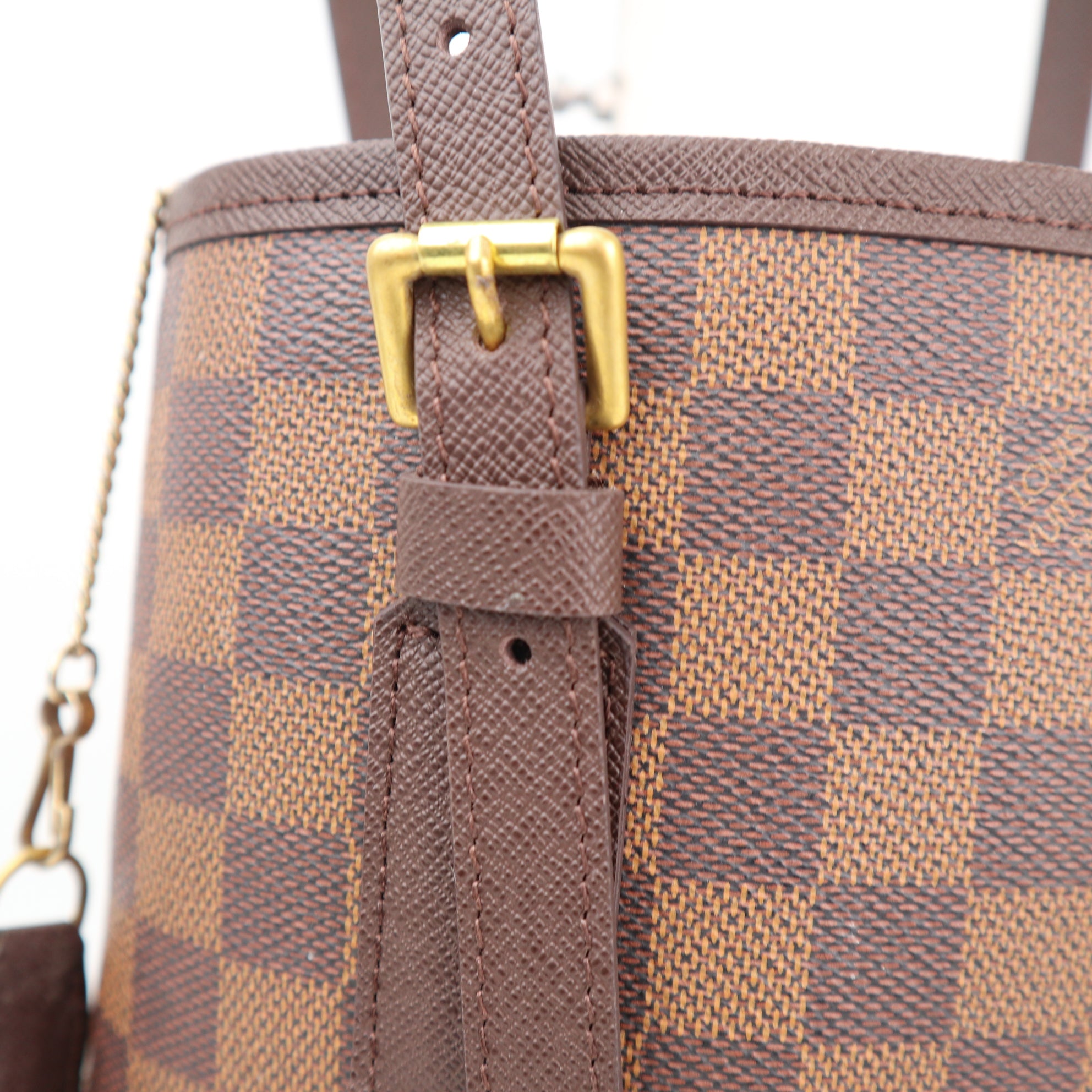 Louis Vuitton Marais Bucket 23 Bucket Bag C1533R | Pre-Owned Excellent Brown Damier Ebene Canvas
