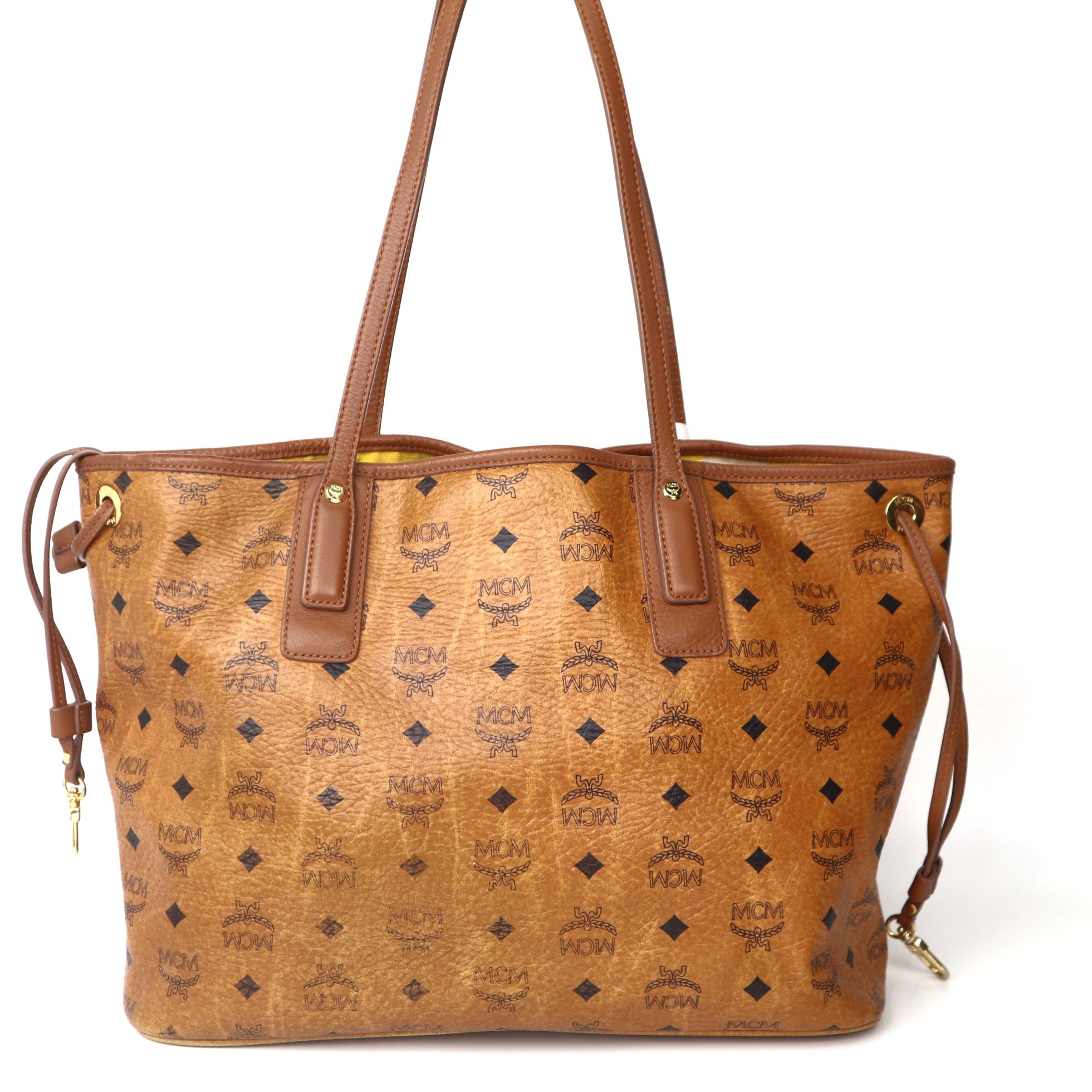 C1997 Authentic MCM Tote Bag With Pouch-Pre Owned