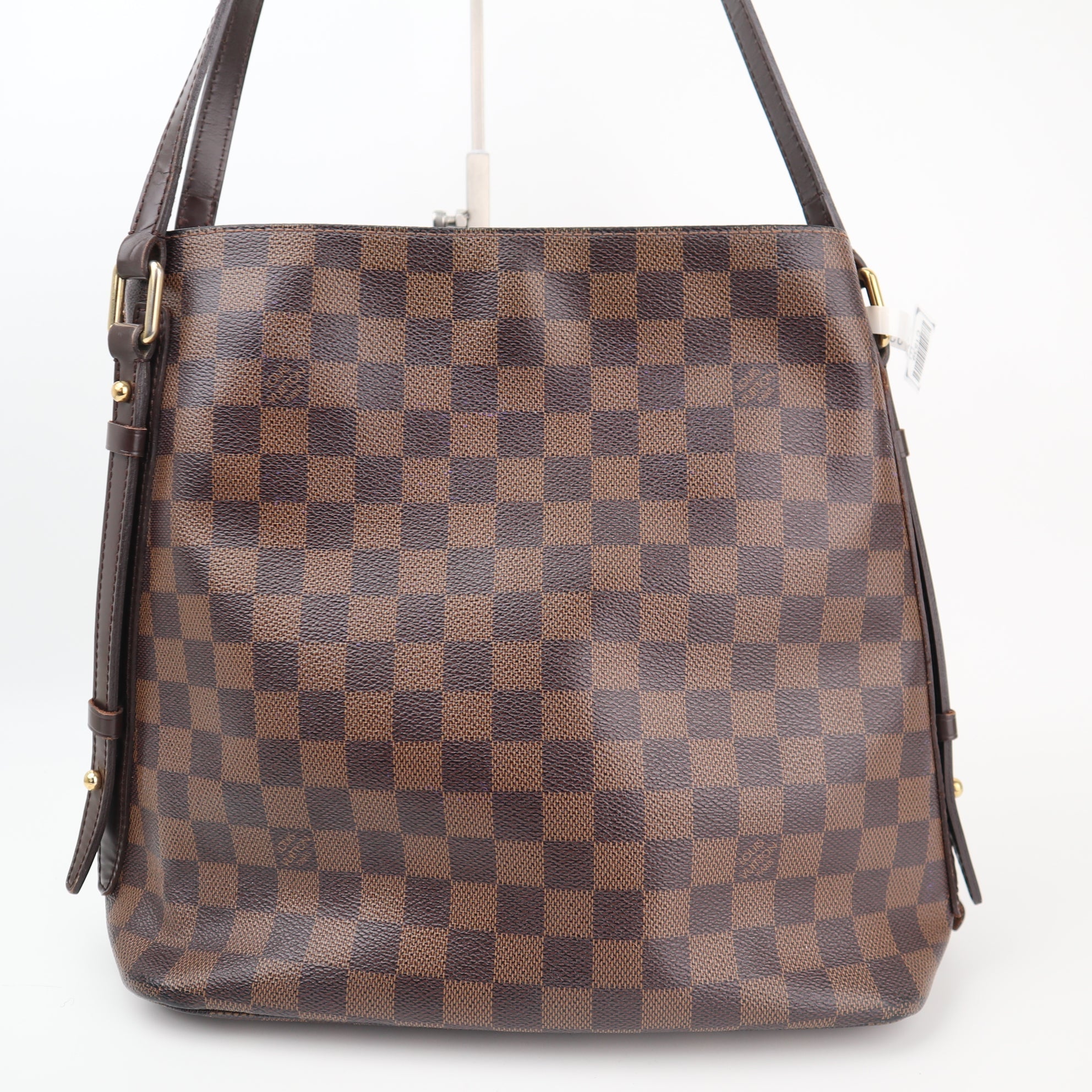 Louis Vuitton Damier Ebene Cabas Rivington Shoulder Bag C1539 | Pre-Owned Excellent Brown Damier Ebene Canvas