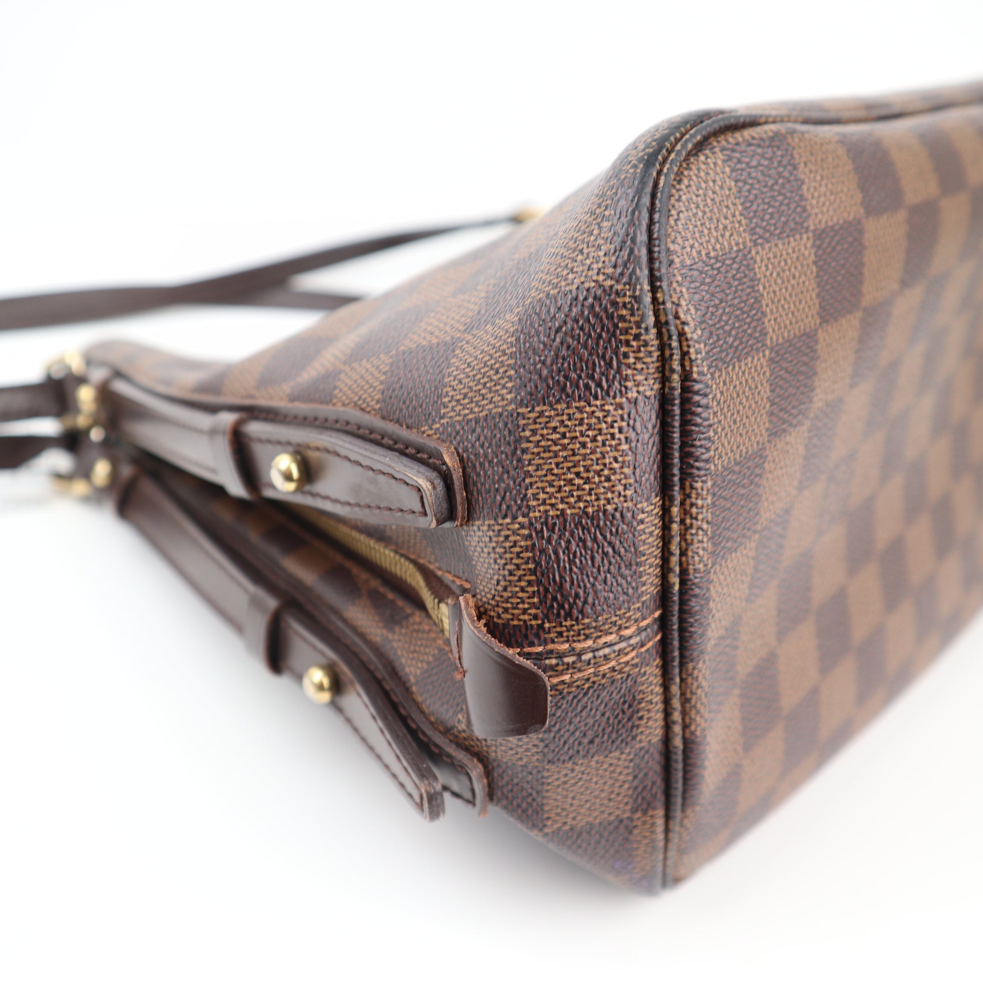 Louis Vuitton Damier Ebene Cabas Rivington Shoulder Bag C1539 | Pre-Owned Excellent Brown Damier Ebene Canvas