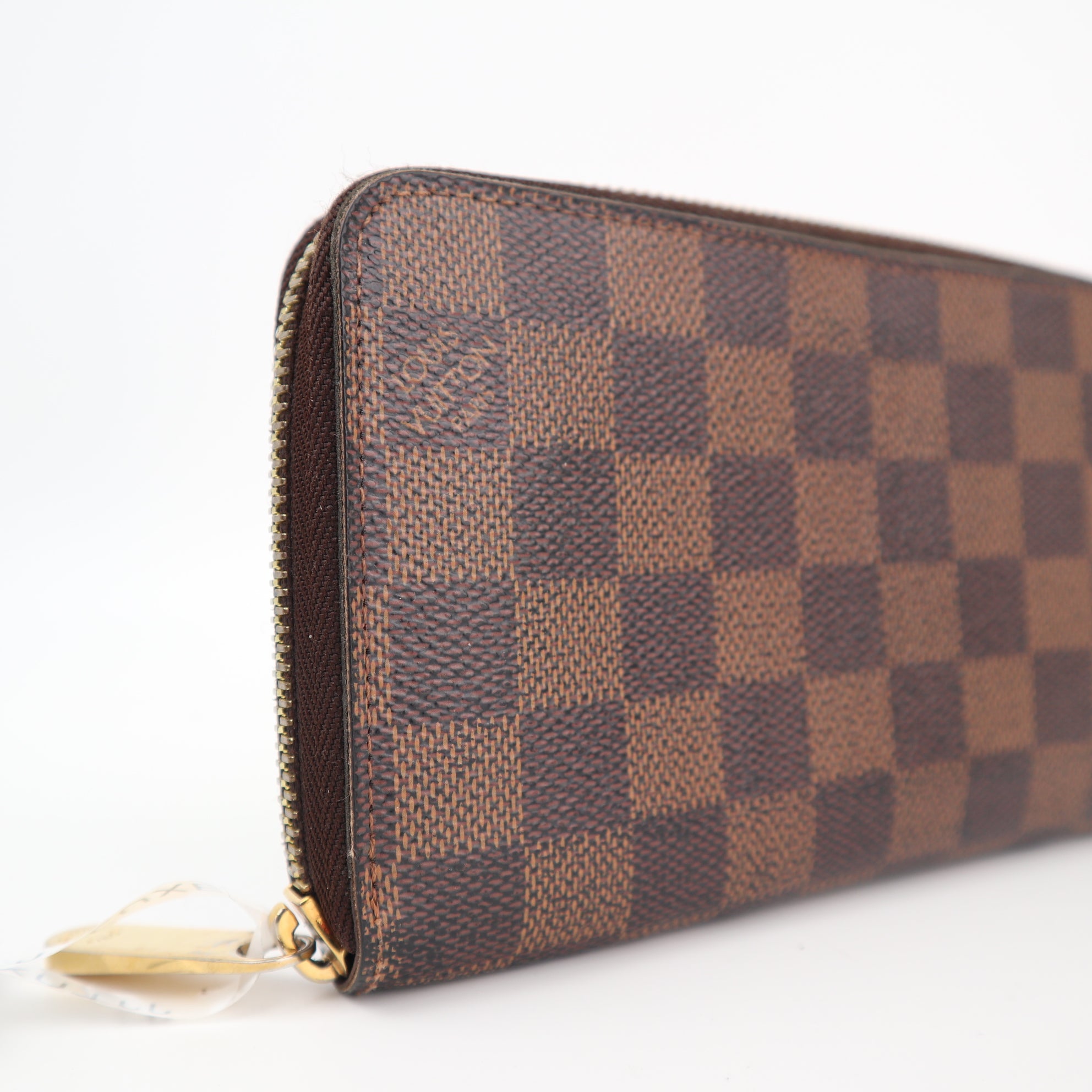 Louis Vuitton Damier Ebene Zippy Wallet Wallet C1538 | Pre-Owned Very Good Brown Damier Ebene Canvas