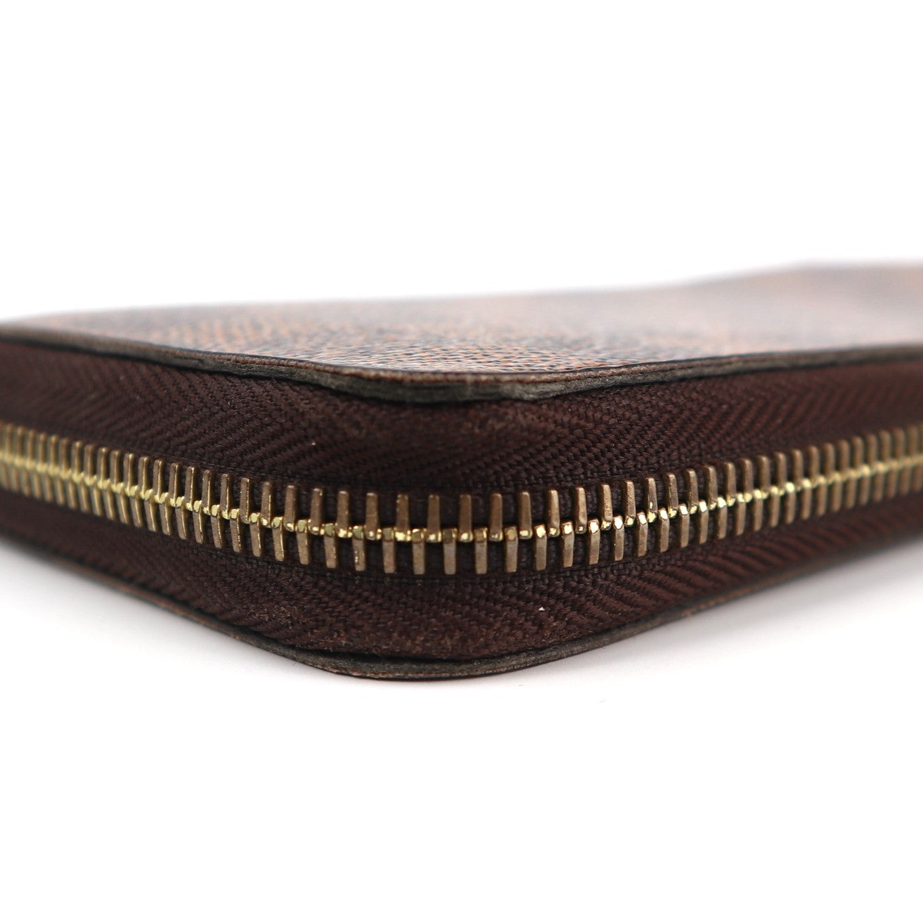 Louis Vuitton Damier Ebene Zippy Wallet Wallet C1538 | Pre-Owned Very Good Brown Damier Ebene Canvas