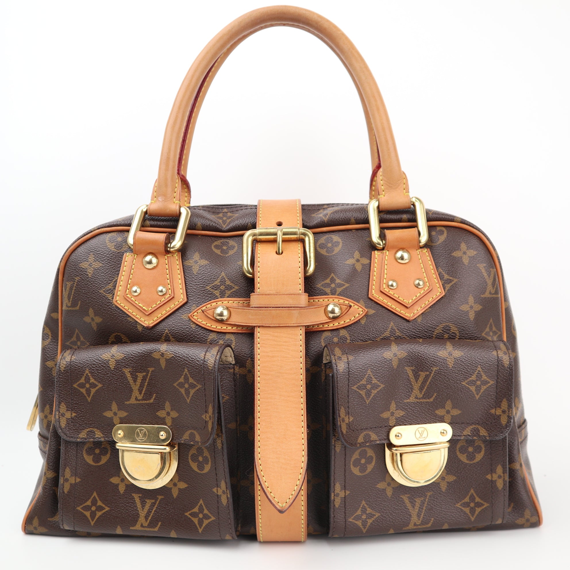 Louis Vuitton Monogram Manhattan GM Shoulder Bag C1540 | Pre-Owned Excellent Tan Monogram Canvas