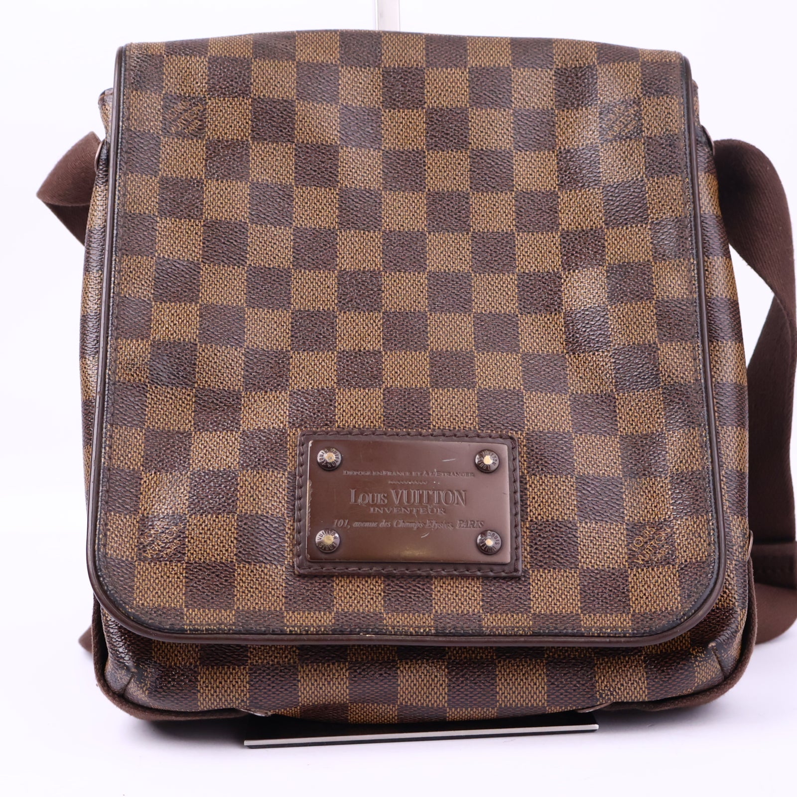 Louis Vuitton Damier Brooklyn PM Messenger Messenger Bag J3053 | Pre-Owned Excellent Brown Damier Canvas