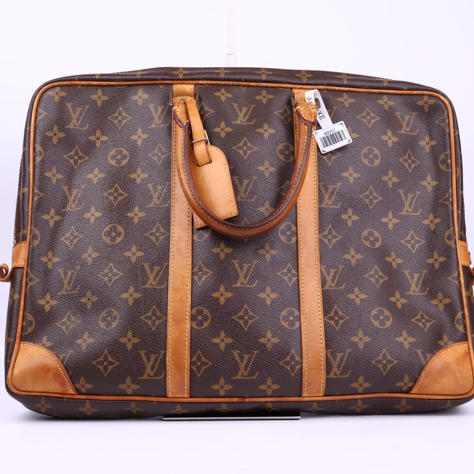 Louis Vuitton Porte Documents Monogram Canvas Briefcase Briefcase J3056 | Pre-Owned Excellent Brown Monogram Canvas