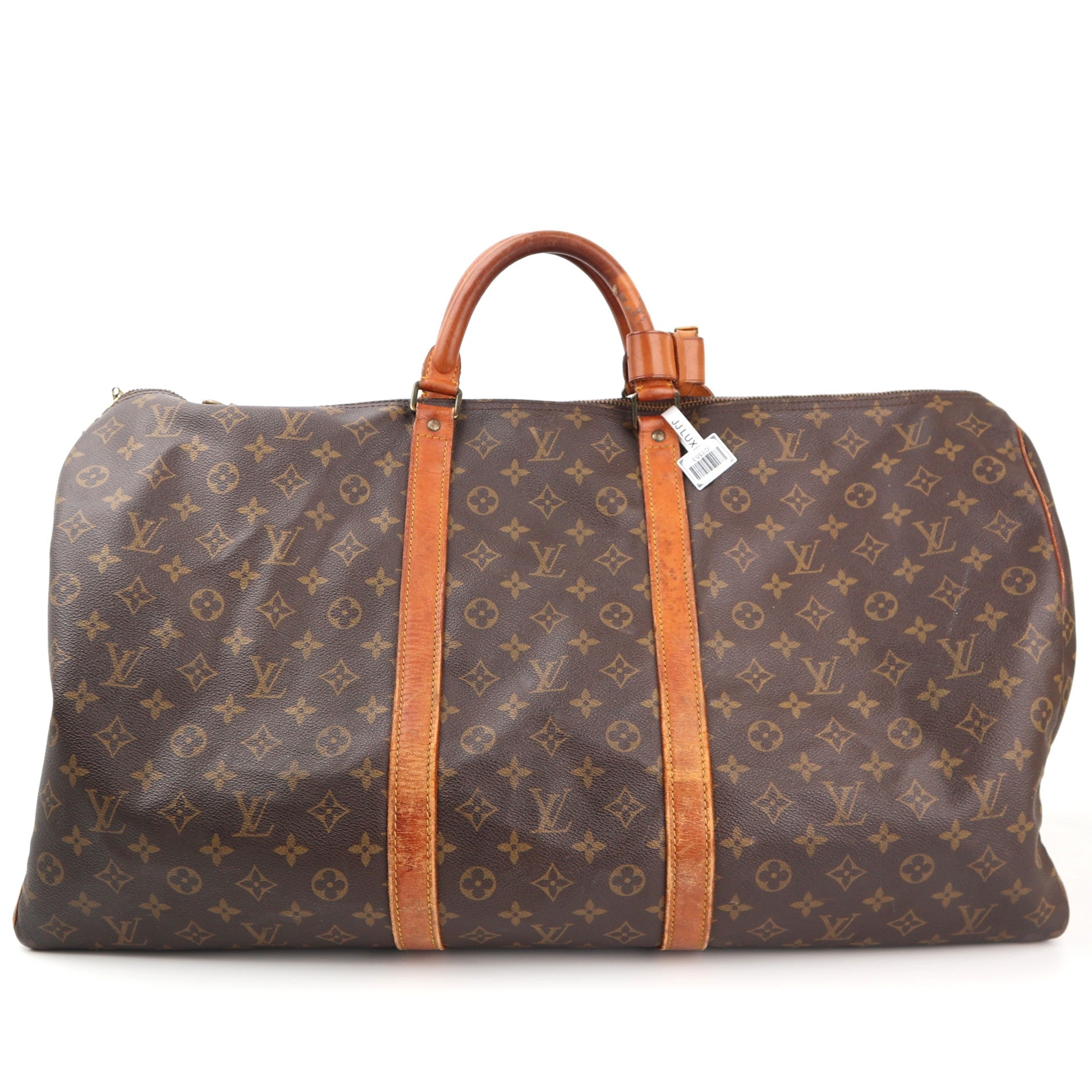 Louis Vuitton MONOGRAM CANVAS KEEPALL 60 Shoulder Bag C1553 | Pre-Owned Good Brown Monogram Canvas