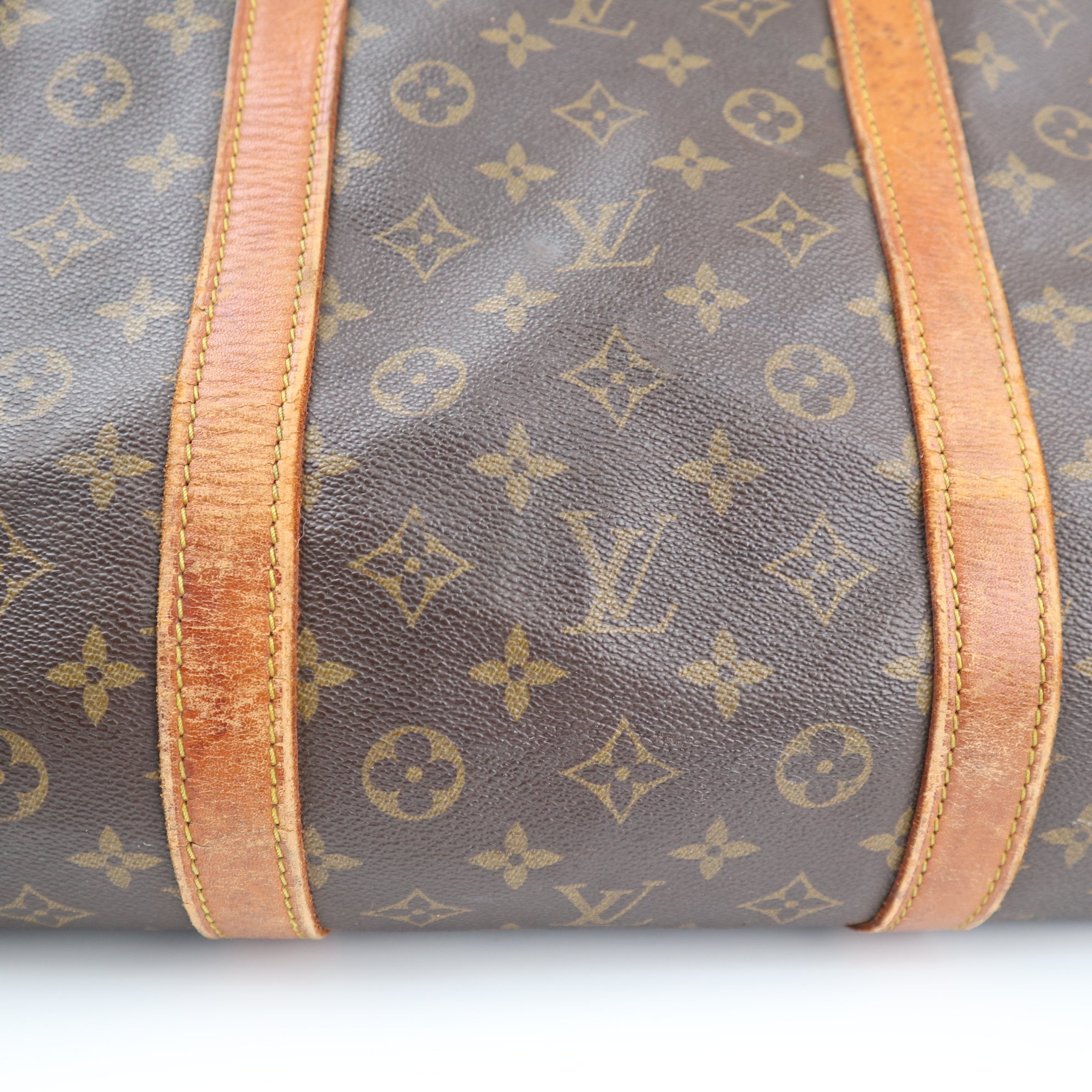 Louis Vuitton MONOGRAM CANVAS KEEPALL 60 Shoulder Bag C1553 | Pre-Owned Good Brown Monogram Canvas