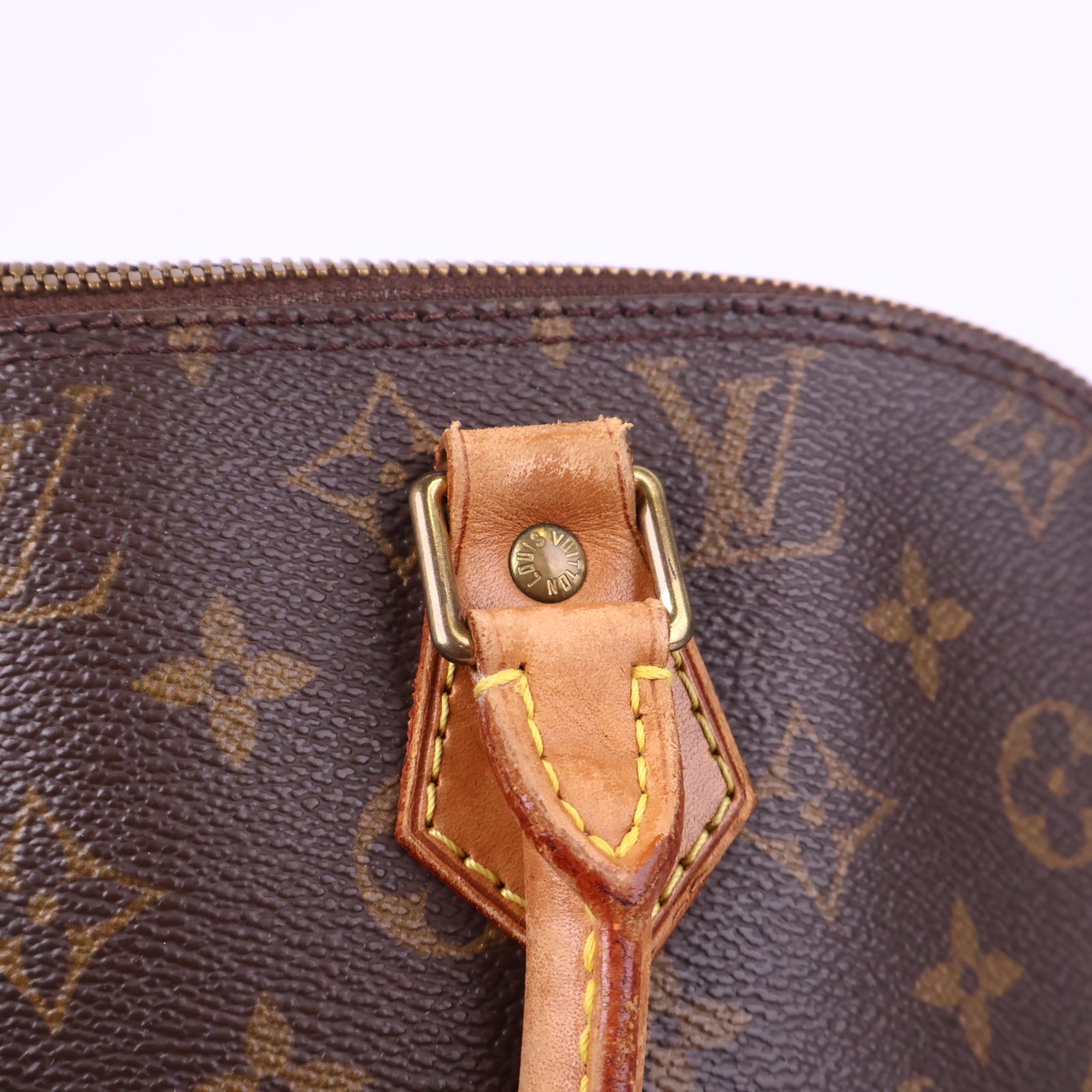 Louis Vuitton Alma Monogram Canvas Top Handle Bag J3150 | Pre-Owned Excellent Brown Monogram Canvas