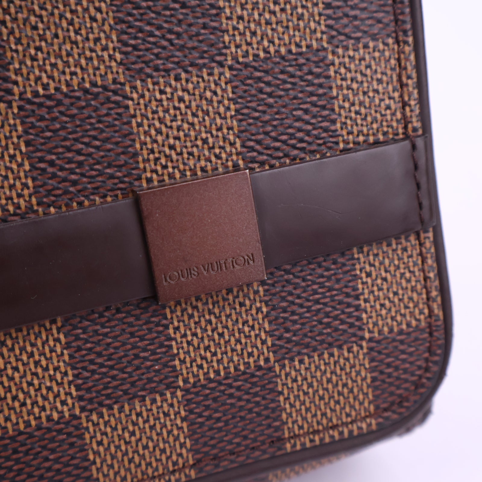 Louis Vuitton Damier Ebene Tribeca Shoulder Bag J3152 | Pre-Owned Like New Brown Damier Ebene Canvas