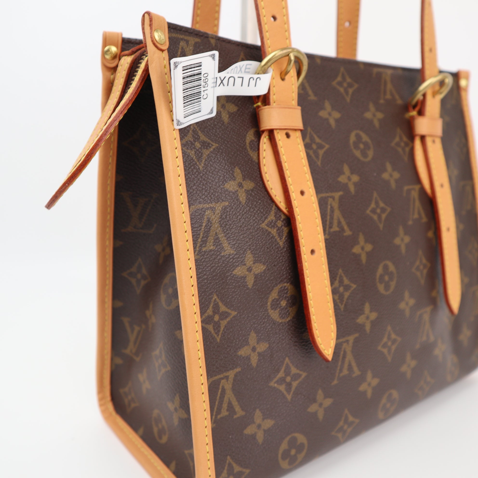 Louis Vuitton Monogram Popincourt Haut Shoulder Bag C1560R | Pre-Owned Excellent Brown Monogram Canvas