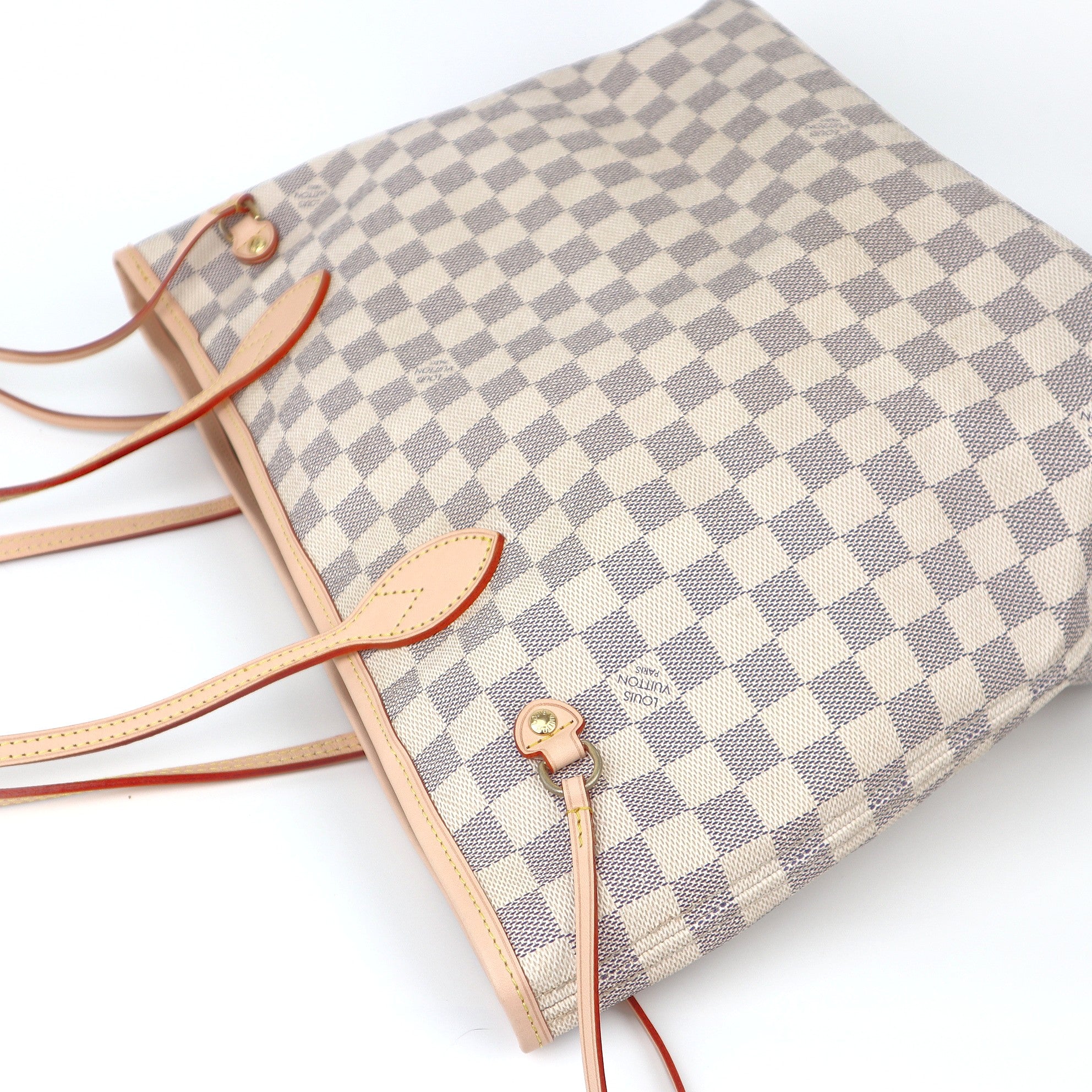 C1002 Neverfull MM Damier Azur Canvas-Pre Owned