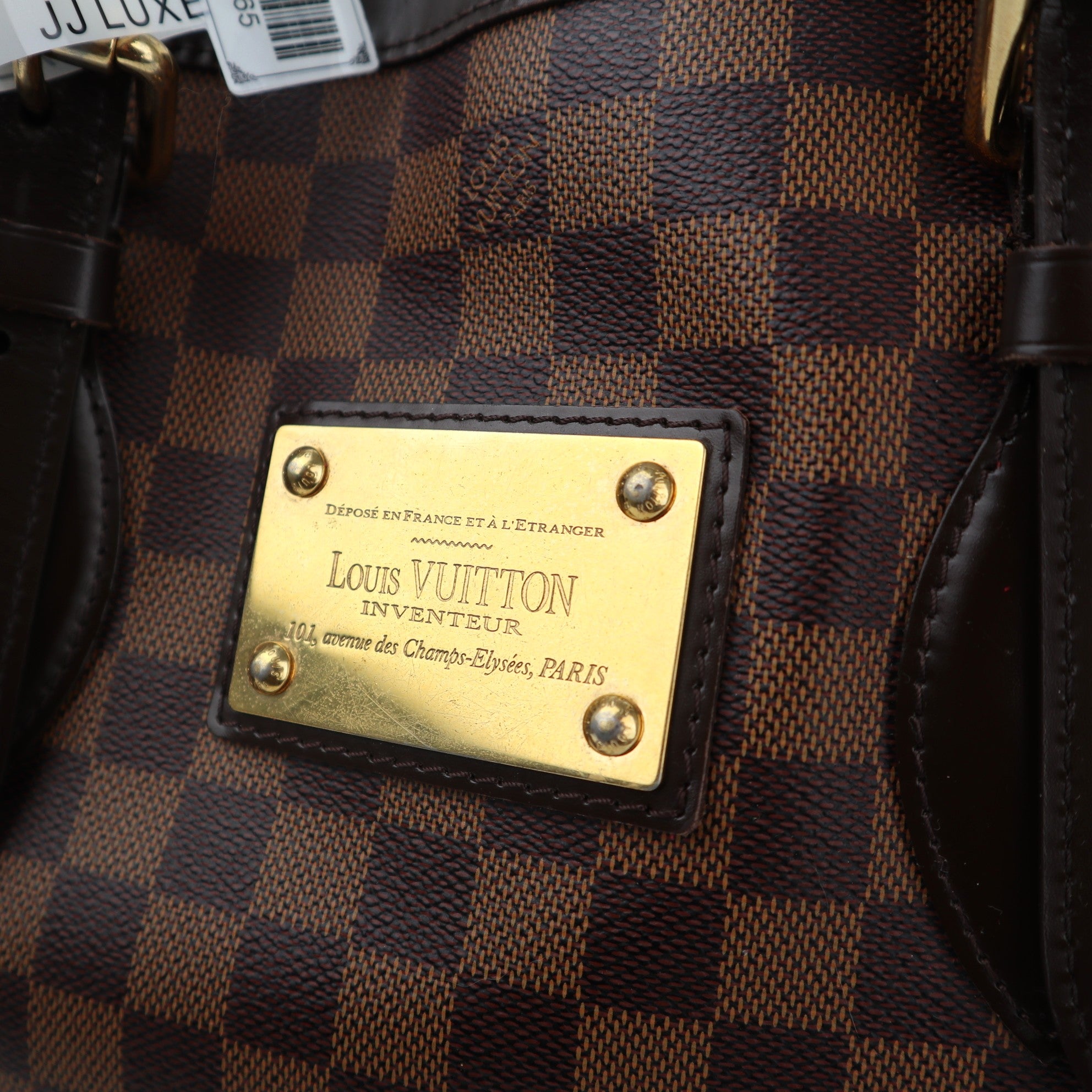 Louis Vuitton Damier Ebene Canvas Hampstead MM Shoulder Bag C1565 | Pre-Owned Excellent Brown Damier Ebene Canvas
