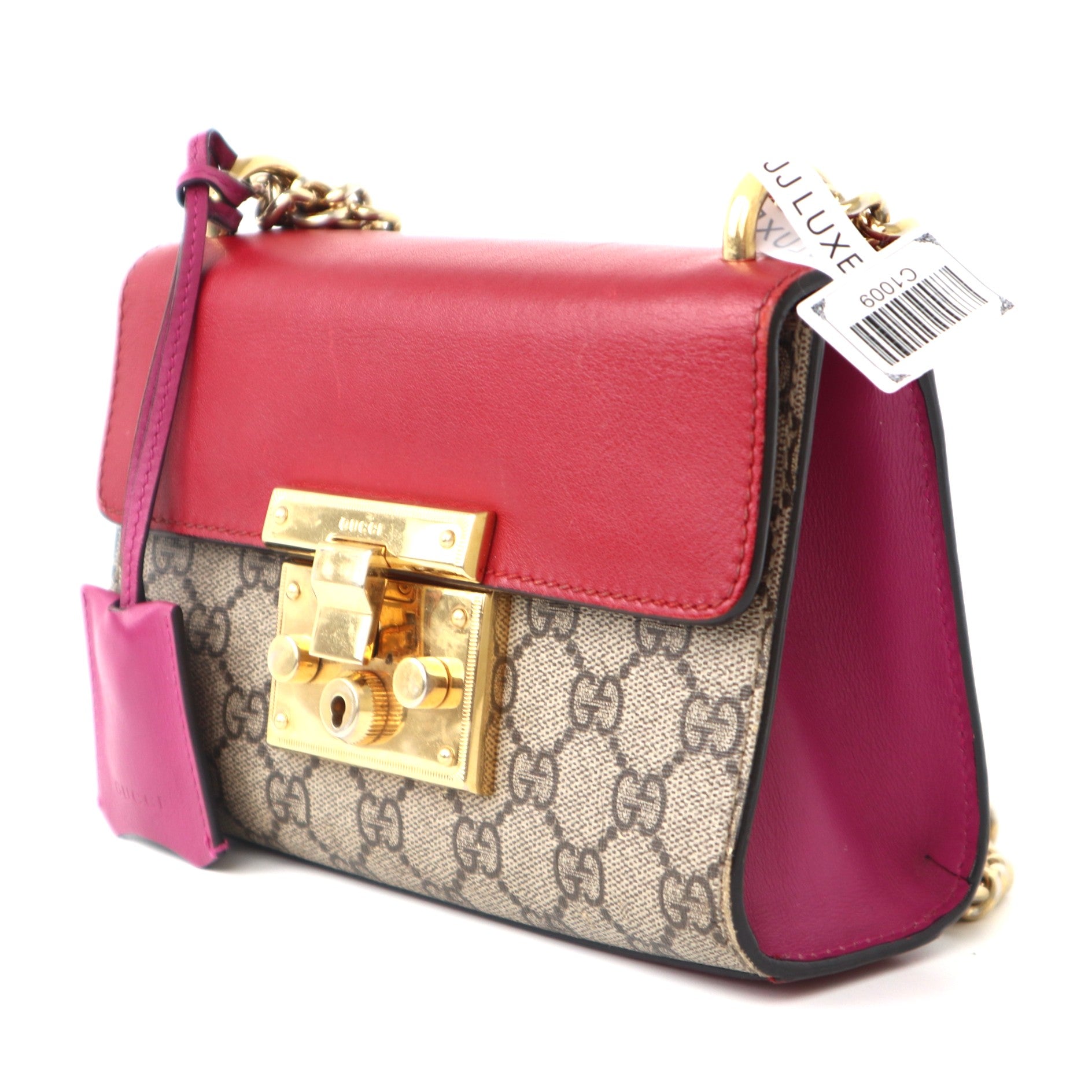 C1009 Gucci Padlock GG crossbody bag- Pre Owned