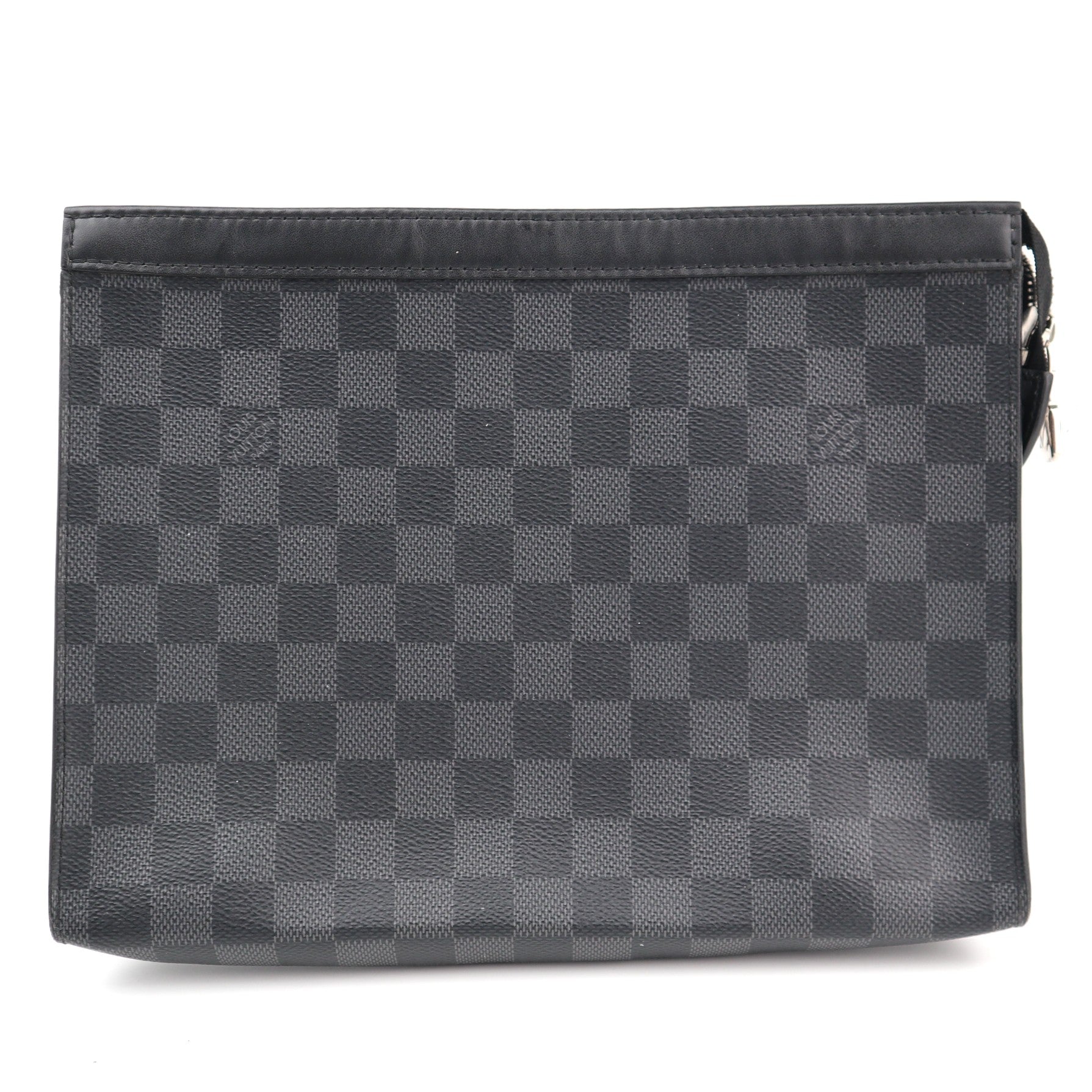 Louis Vuitton Damier Graphite Pochette Voyage MM Clutch Bag C1570 | Pre-Owned Excellent Black / Grey Damier Graphite Canvas