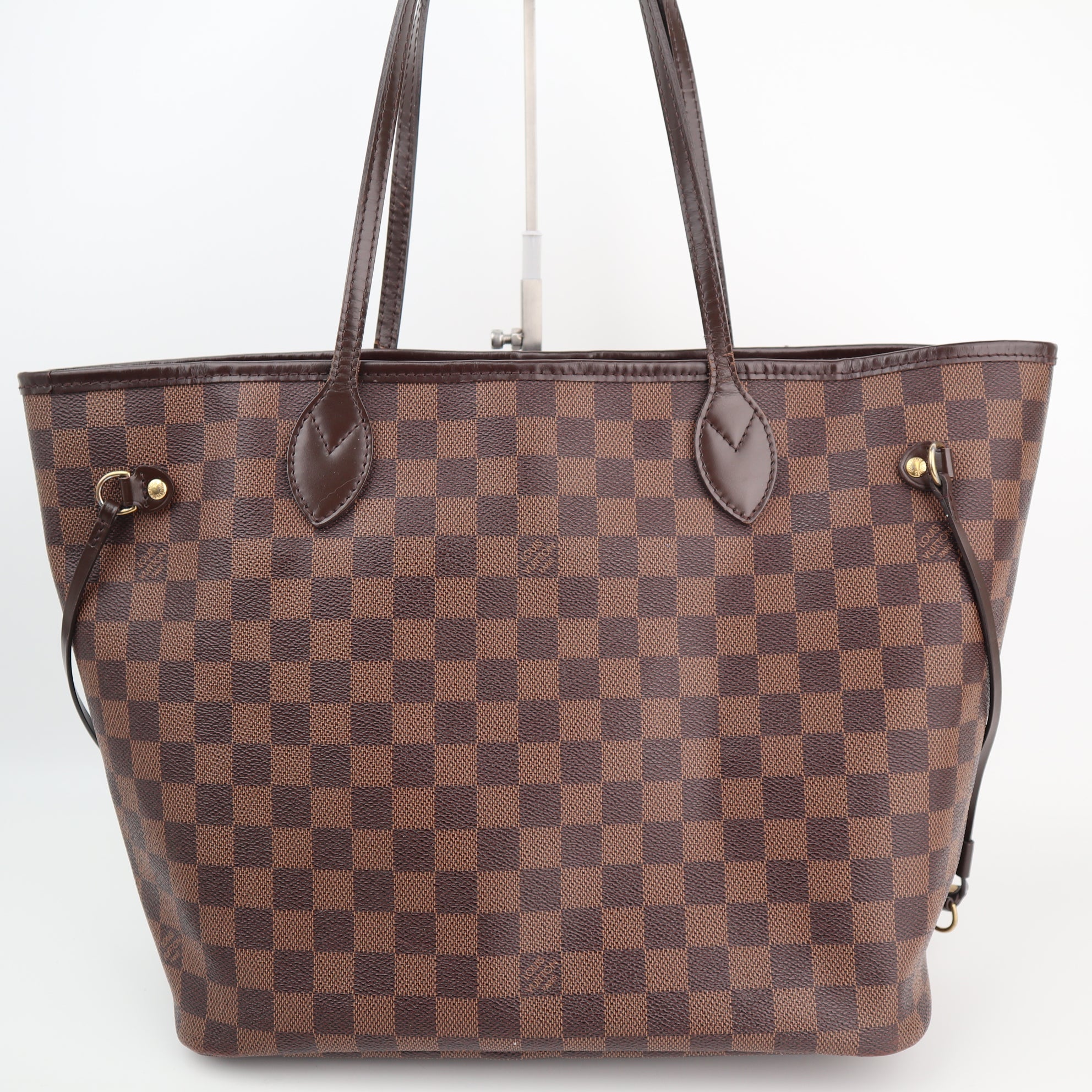 Louis Vuitton Ebene Damier Canvas Neverfull MM Shoulder Bag C1571 | Pre-Owned Excellent Brown Damier Ebene Canvas