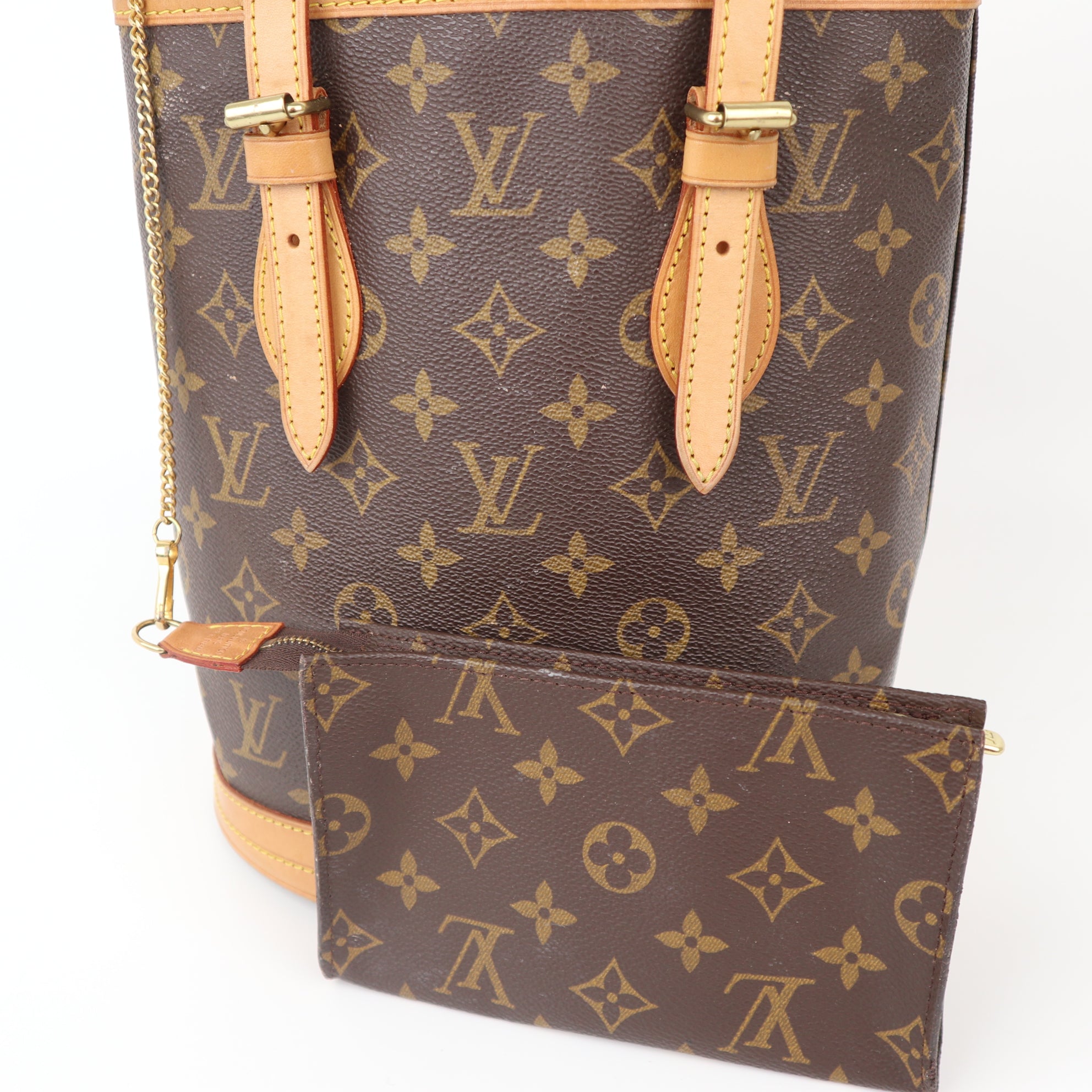 C1004 Louis Vuitton Monogram Canvas Petite Bucket Bag-Pre Owned