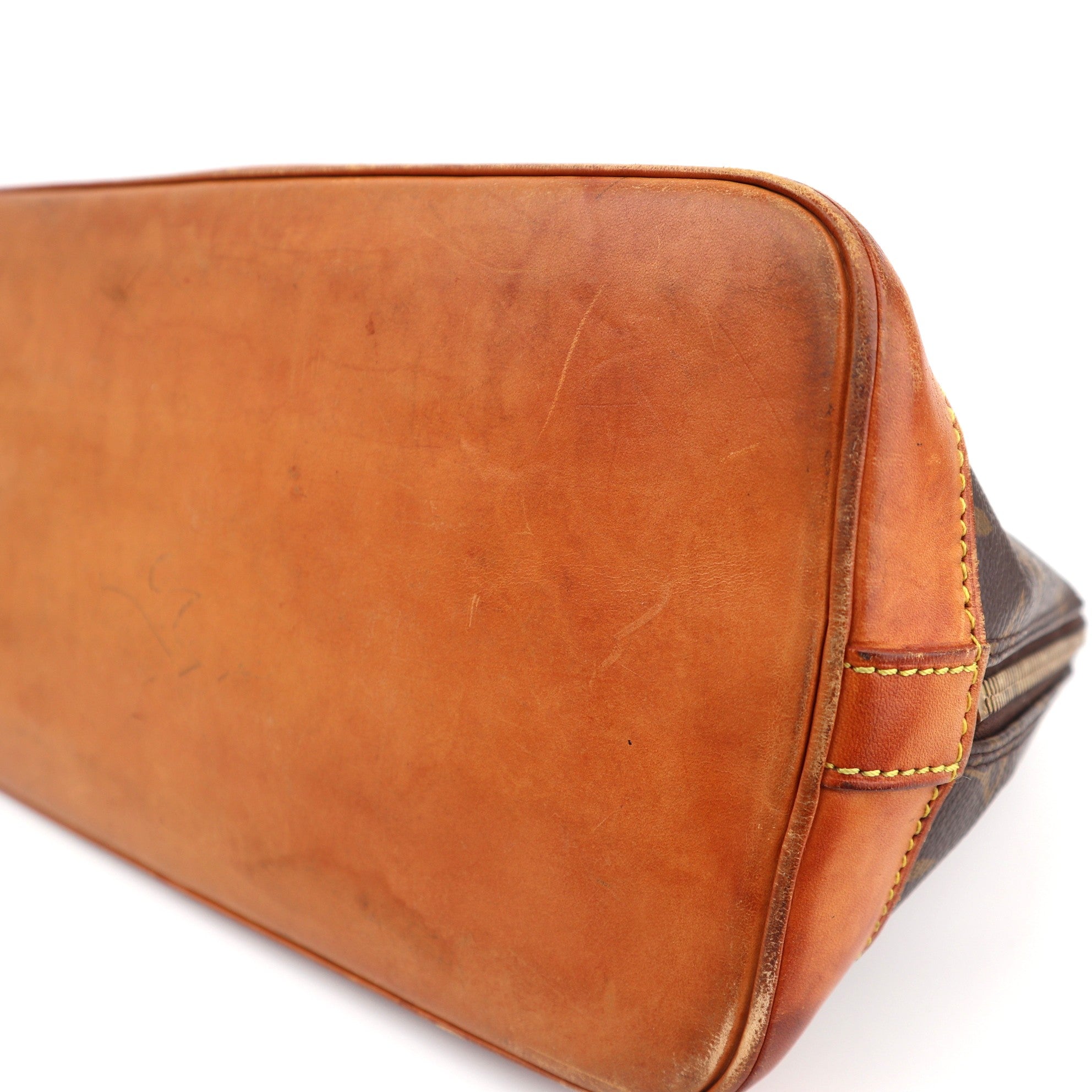 Louis Vuitton Monogram Alma PM Top Handle Bag C1572 | Pre-Owned Good Brown Monogram Canvas