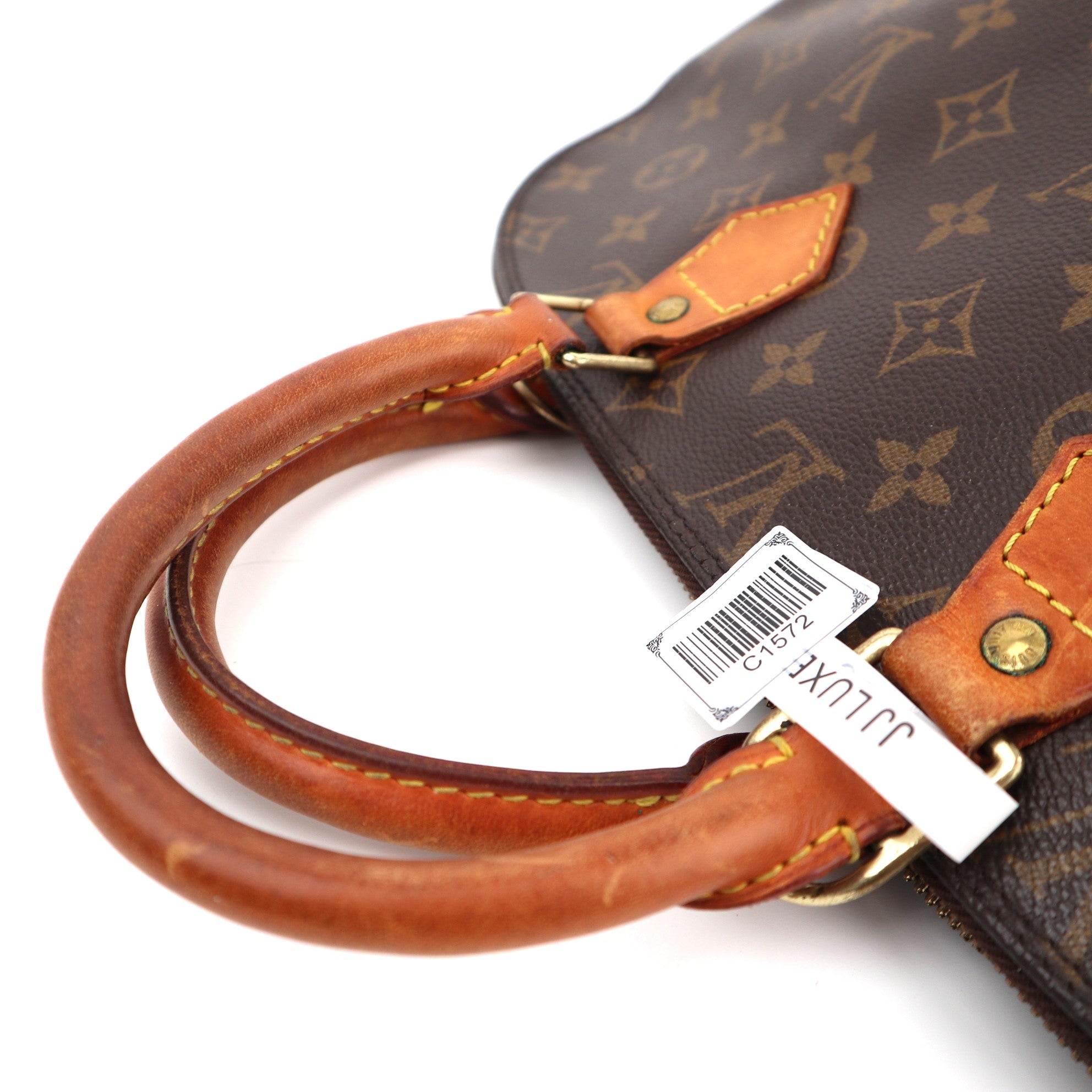 Louis Vuitton Monogram Alma PM Top Handle Bag C1572 | Pre-Owned Good Brown Monogram Canvas