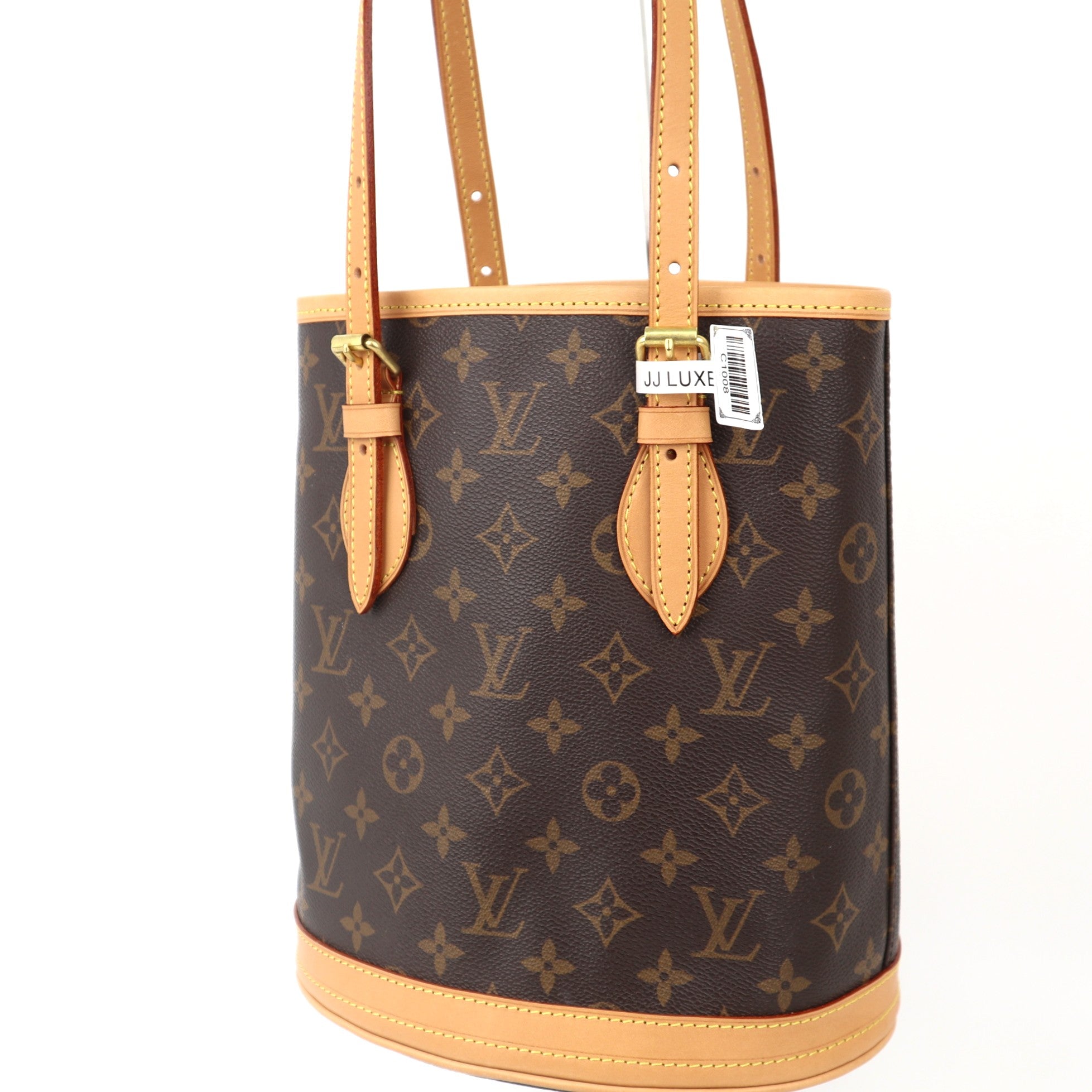 C1008 Louis Vuitton Monogram Canvas Petite Bucket Bag-Pre Owned