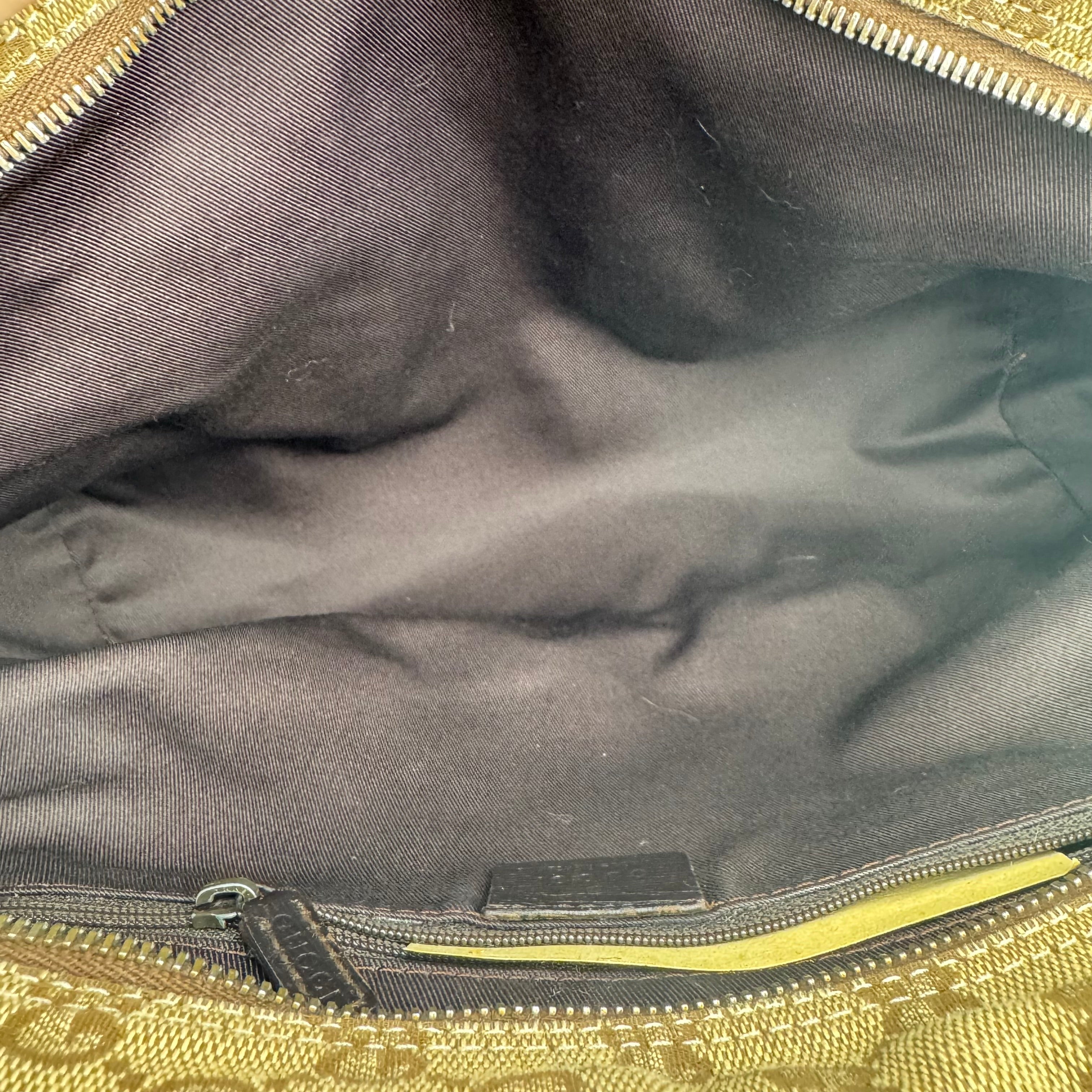 J1693 Gucci Boston Bag Beige GG Embossed - Pre Owned