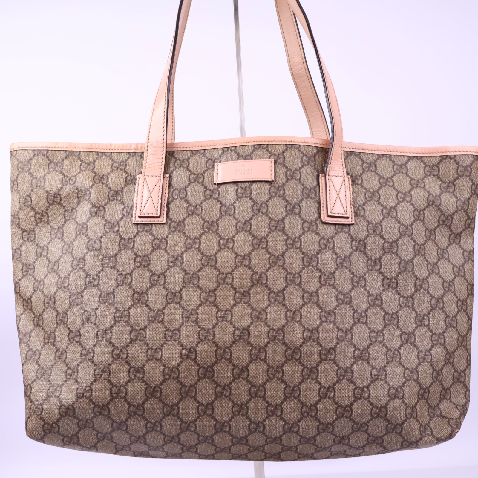 Gucci GG Supreme Canvas Tote Bag Tote Bag J3117 | Pre-Owned Like New Brown GG Supreme Canvas