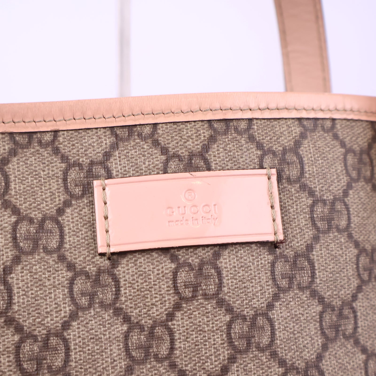 Gucci GG Supreme Canvas Tote Bag Tote Bag J3117 | Pre-Owned Like New Brown GG Supreme Canvas