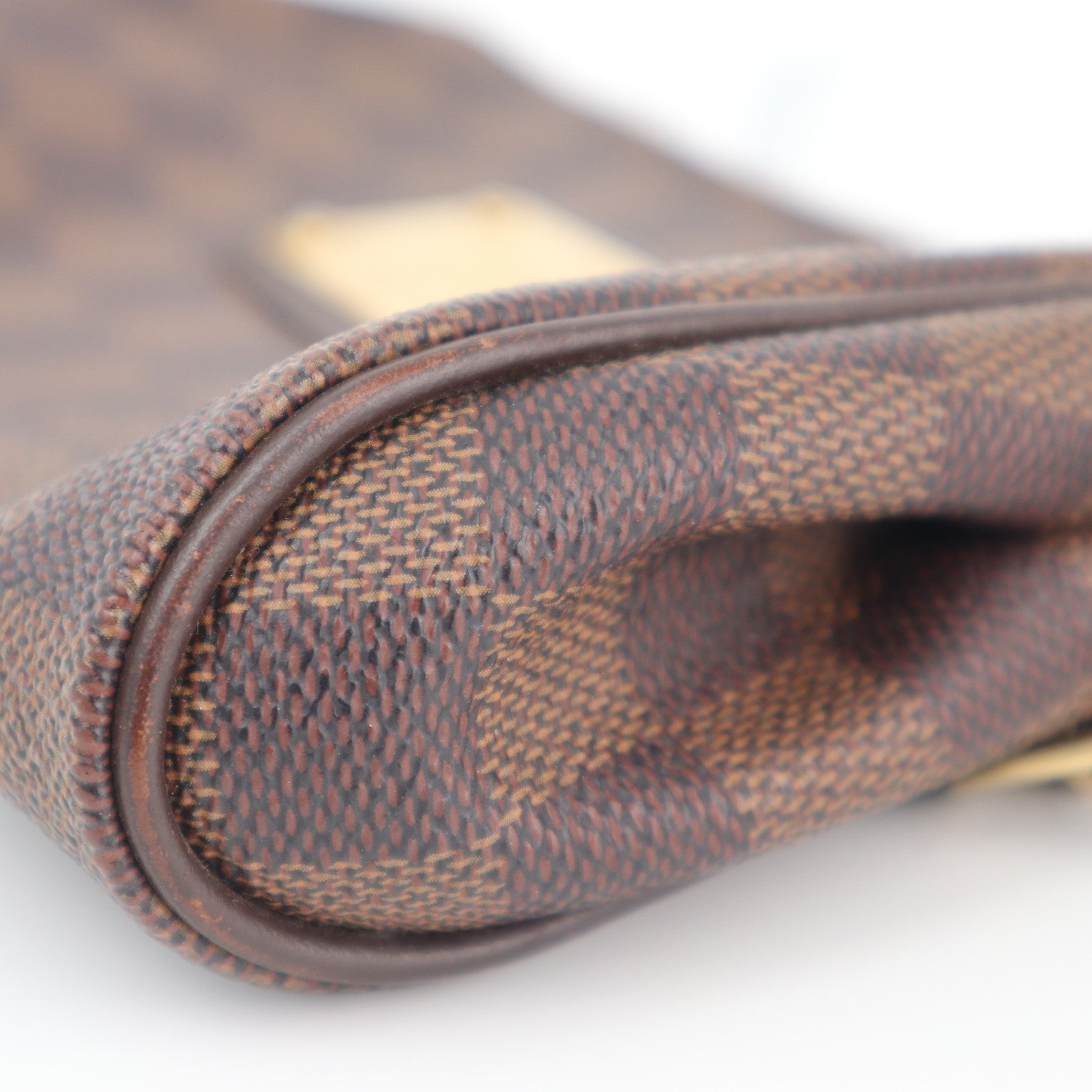 Louis Vuitton Damier Ebene Eva Clutch Clutch Bag C1581 | Pre-Owned Excellent Brown Damier Ebene Canvas