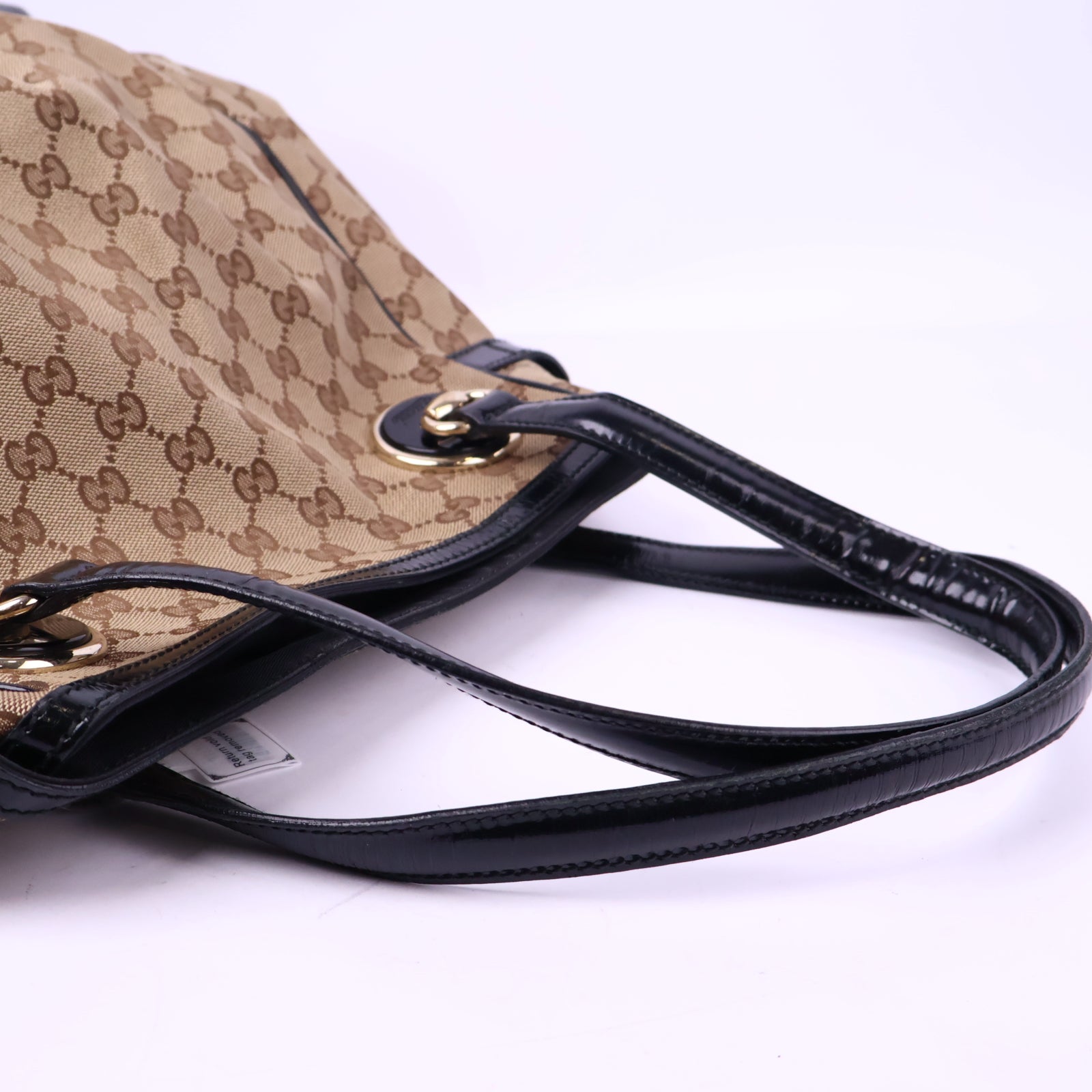 J3120 Gucci Shoulder Bag GG Canvas Full Moon | Pre-Owned Excellent Brown GG Canvas