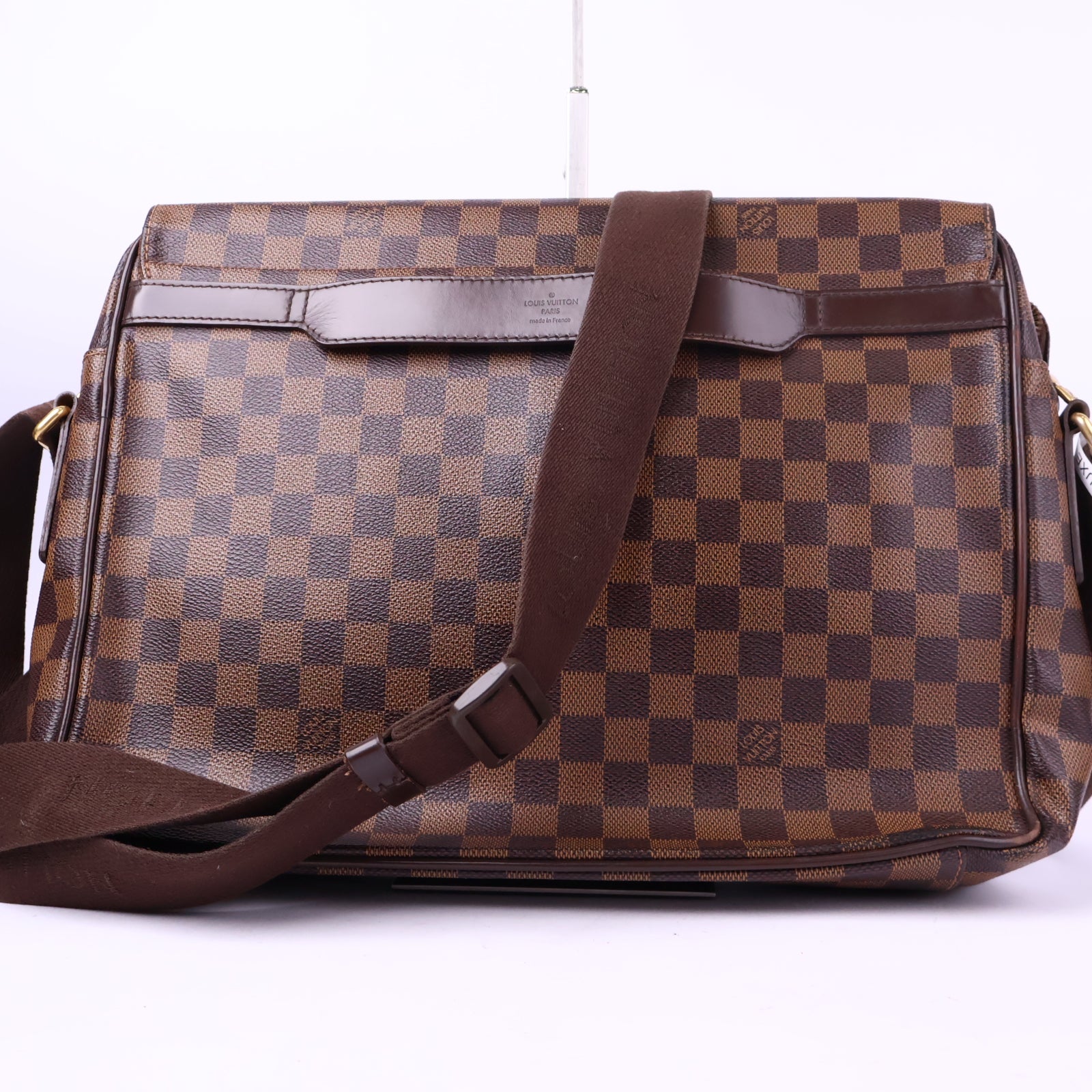 J3121 Louis Vuitton Messenger Bag Damier Ebene Shelton | Pre-Owned Like New Brown Damier Ebene Canvas