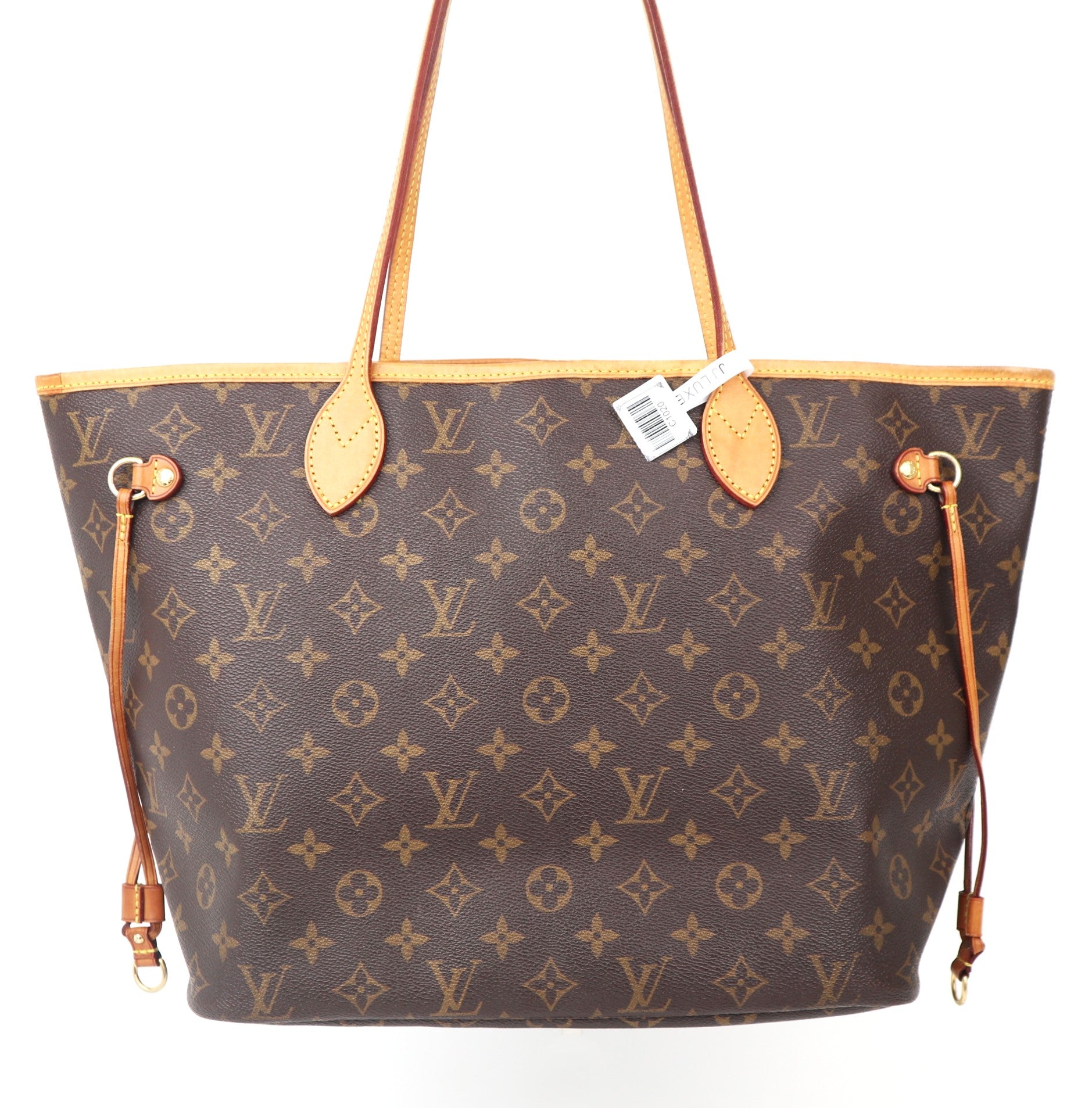 C1020 Louis Vuitton Neverfull MM Monogram Canvas tote bag-Pre Owned