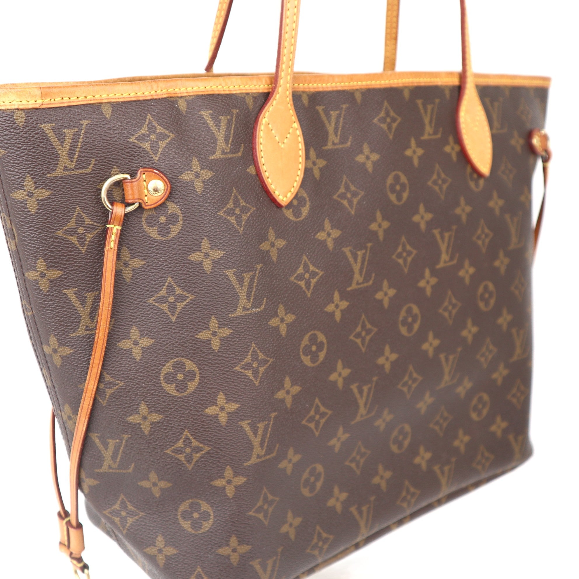 C1020 Louis Vuitton Neverfull MM Monogram Canvas tote bag-Pre Owned