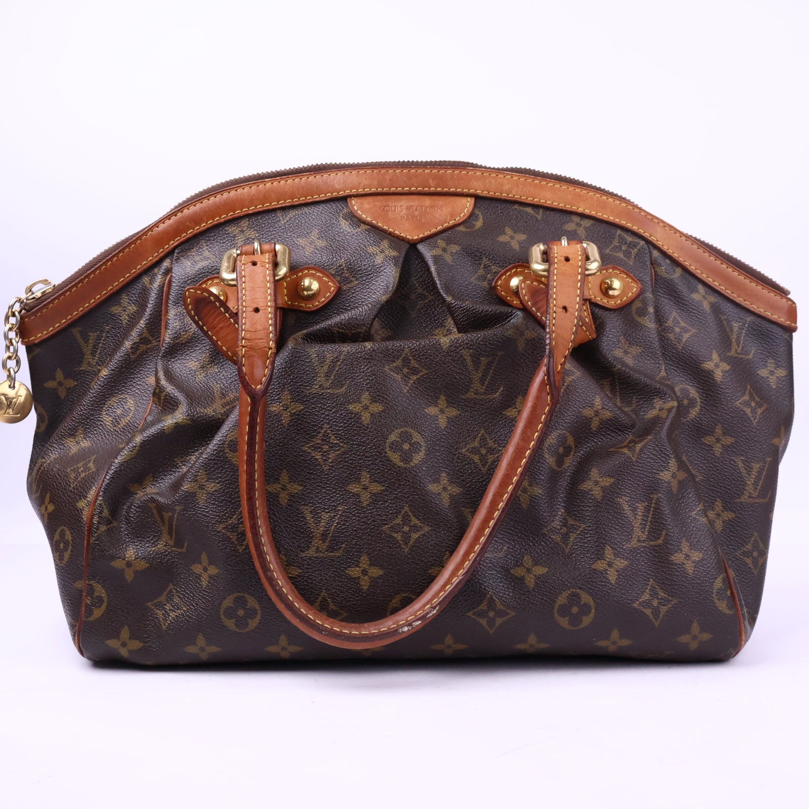 J3197 Louis Vuitton Top Handle Bag Tivoli Leather Handbag GM | Pre-Owned Very Good Leather