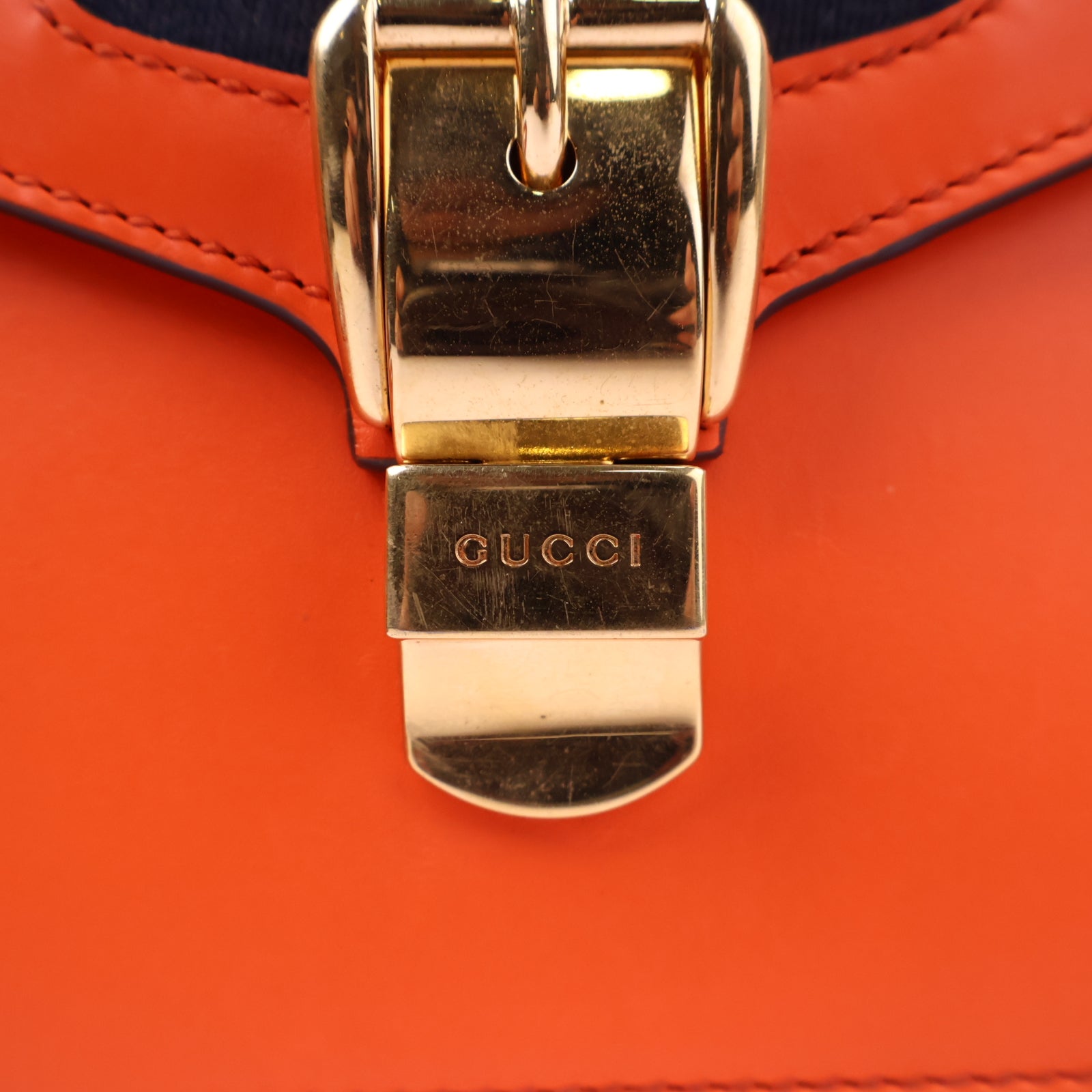 J3007 Gucci Shoulder Bag Sylvie Mini Chain Shoulder Bag | Pre-Owned Like New Leather