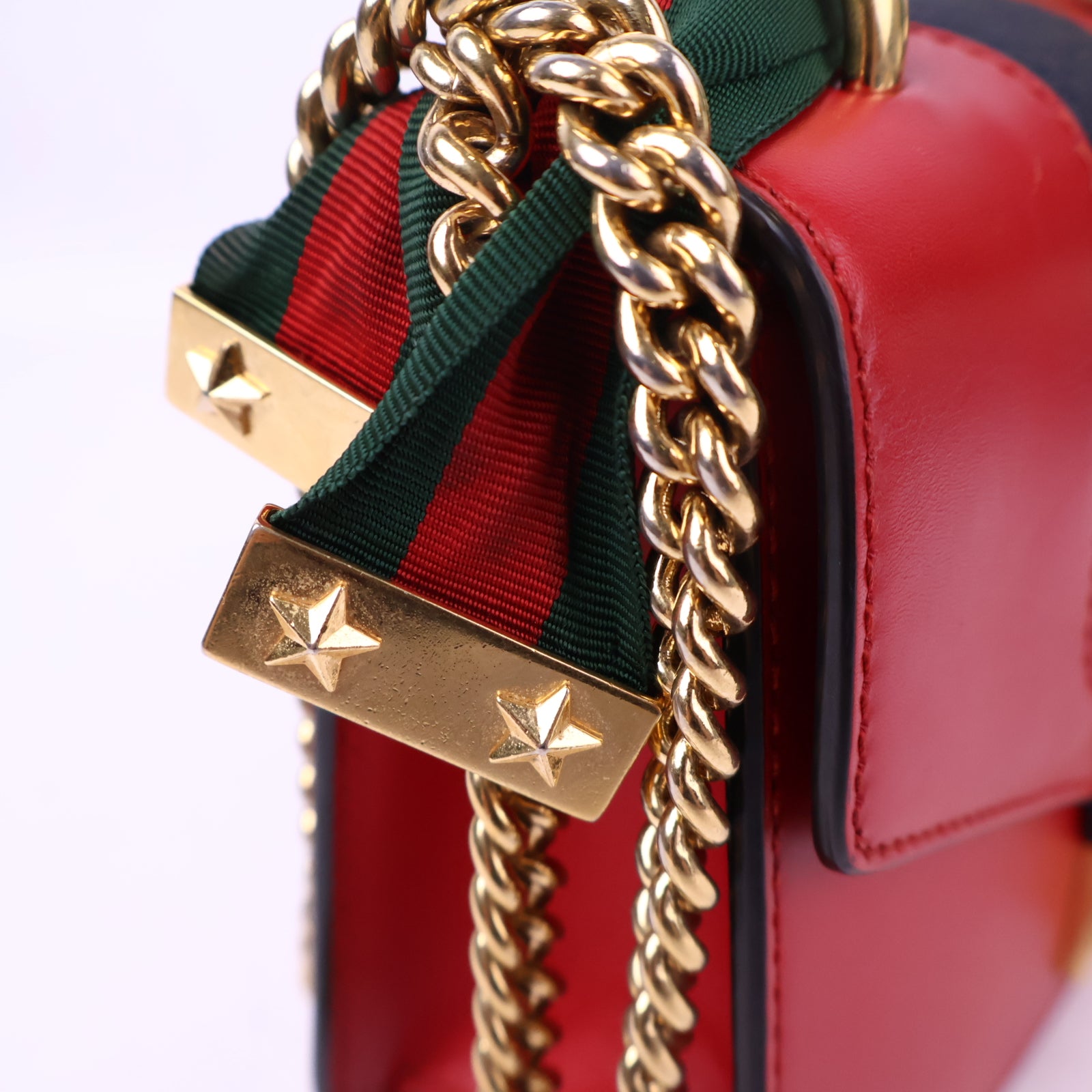 J2996 Gucci Shoulder Bag Sylvie Mini Chain Shoulder Bag | Pre-Owned Like New Leather