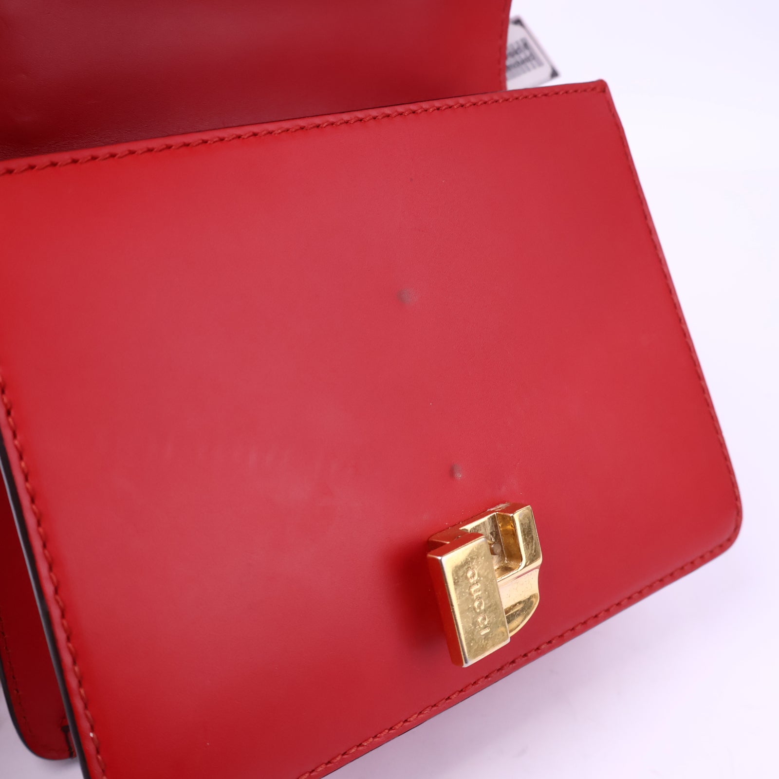 J2996 Gucci Shoulder Bag Sylvie Mini Chain Shoulder Bag | Pre-Owned Like New Leather