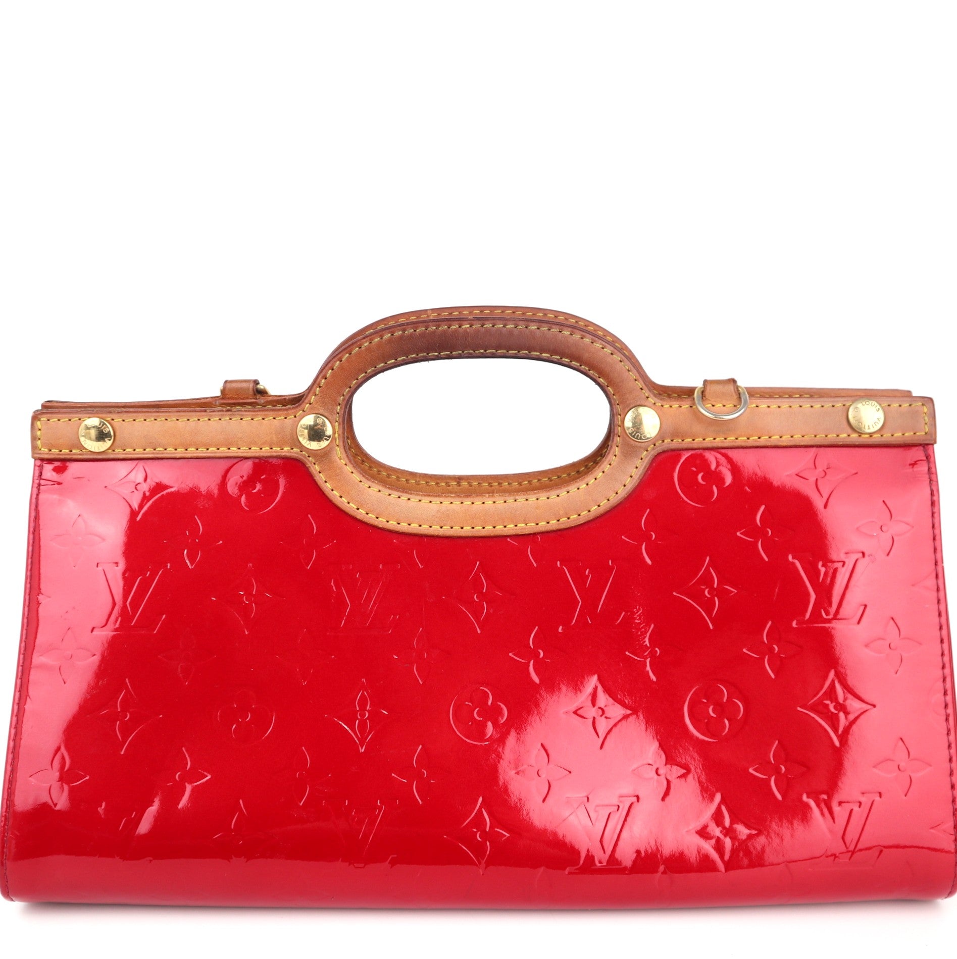 C2424 Louis Vuitton Tote Bag Roxbury Vernis dAmour Drive Pomme | Pre-Owned Very Good Red Leather, Patent leather
