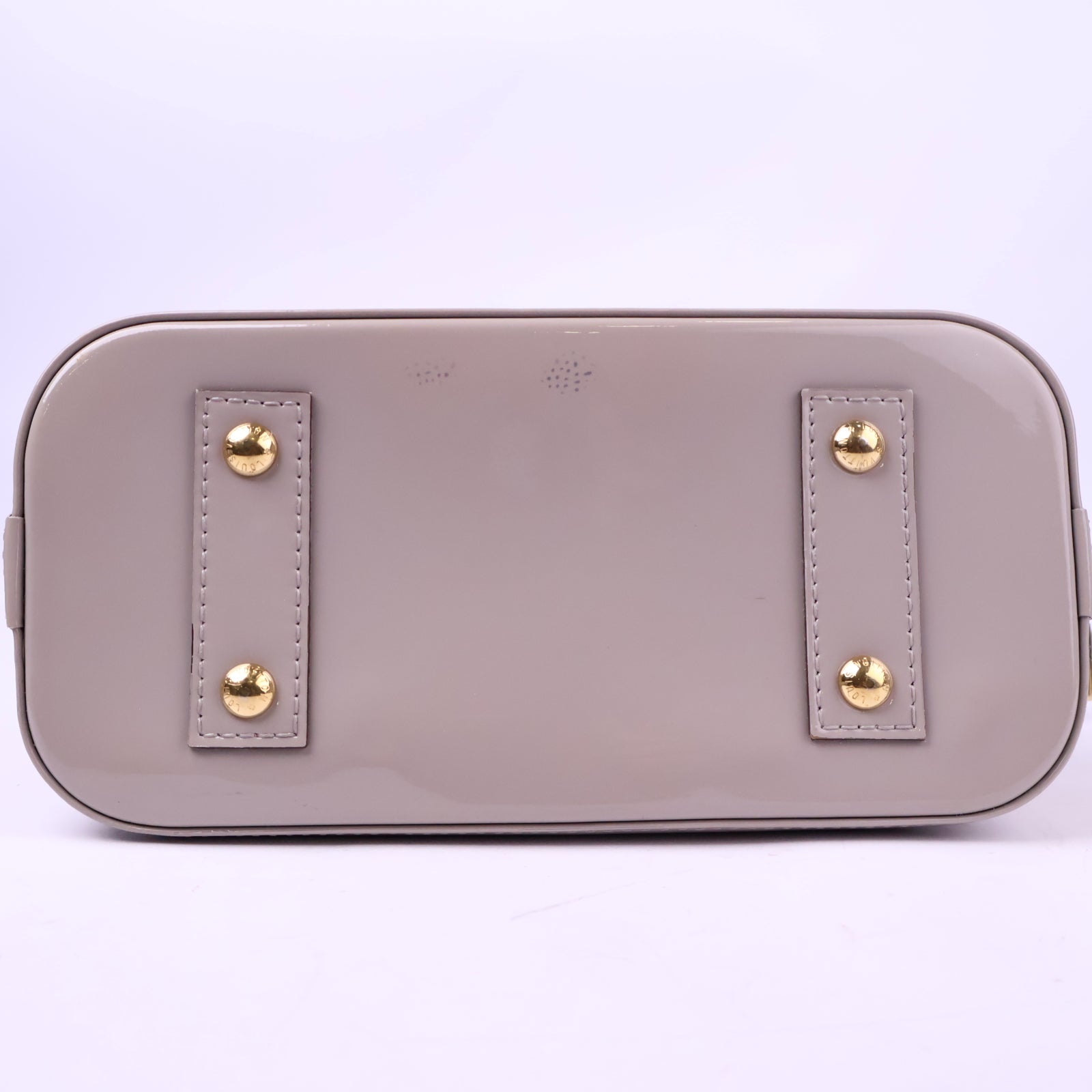 J3005 Louis Vuitton Top Handle Bag Alma BB Artsy White Monogram Vernis | Pre-Owned Like New White Monogram Vernis Canvas, Leather, Patent leather