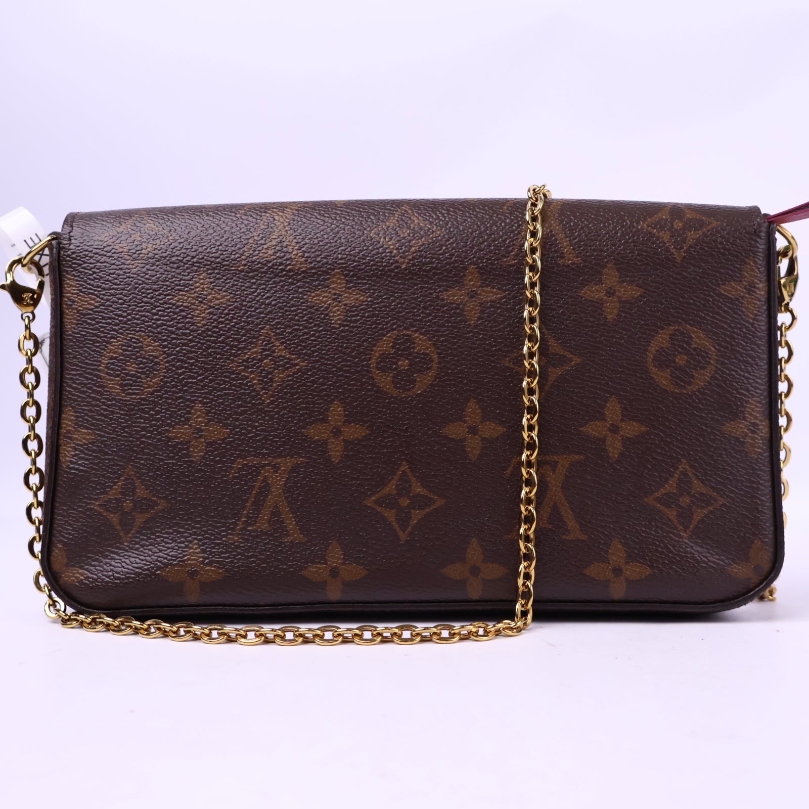 J2997 Louis Vuitton Mini Bag Felicie Pochette Monogram Canvas | Pre-Owned Like New Brown Monogram Canvas